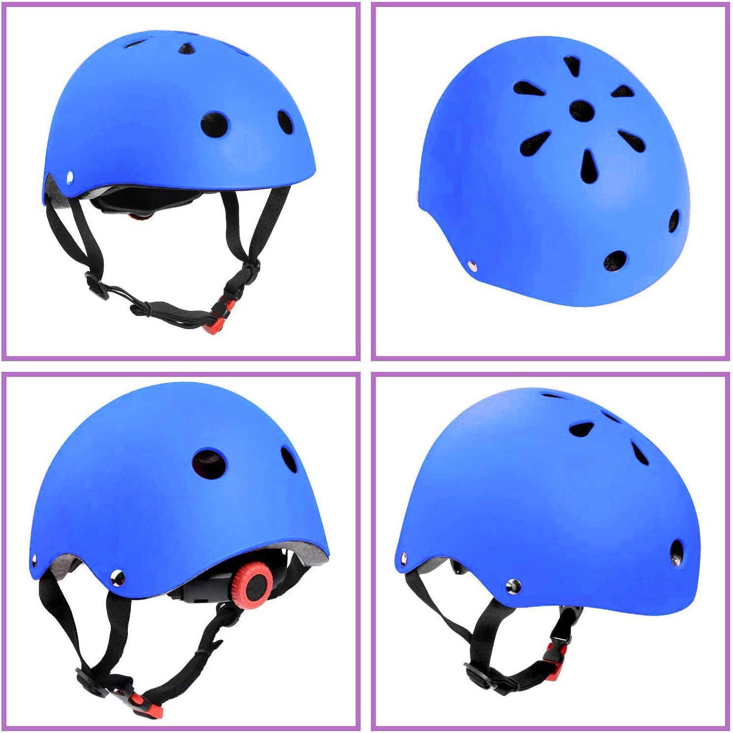 Color Gradient Adjustable Kids Bike Helmet Toddler Helmets for 3-5-8-14 Years Kids Girls Boys Youth Bicycle Helmet for Scooter Balance Bike Roller