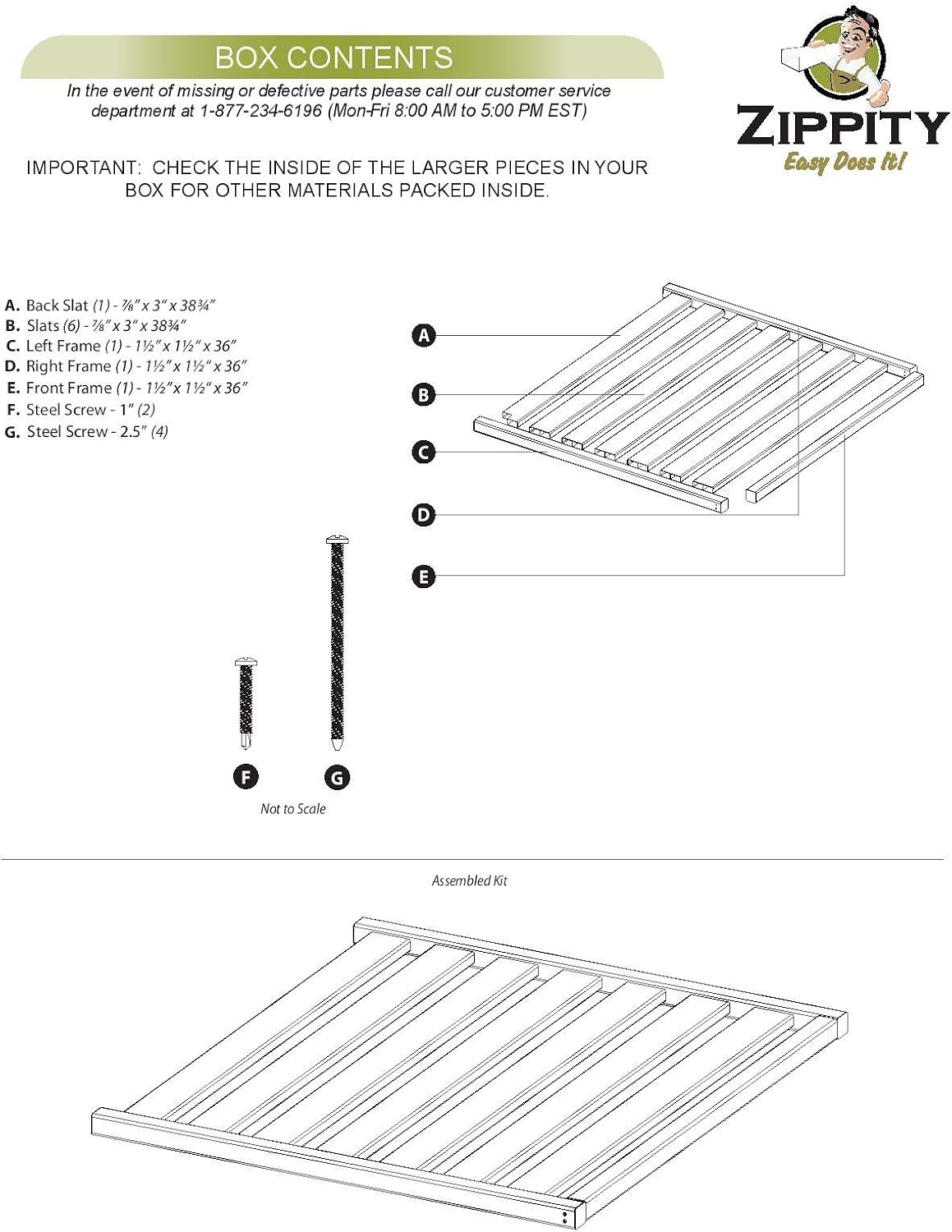 Enclo Privacy Screens ZP19053 Liberty Lattice Rooftop, 1 Slatted Top Accessory, White