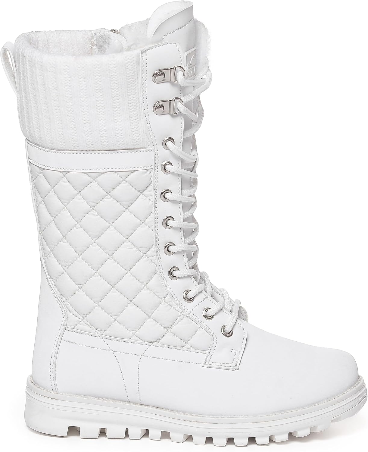 POLAR Womens Faux Fur Warm Thermal Waterproof Outdoor Walking Snow Winter Rubber Sole Calf Boots