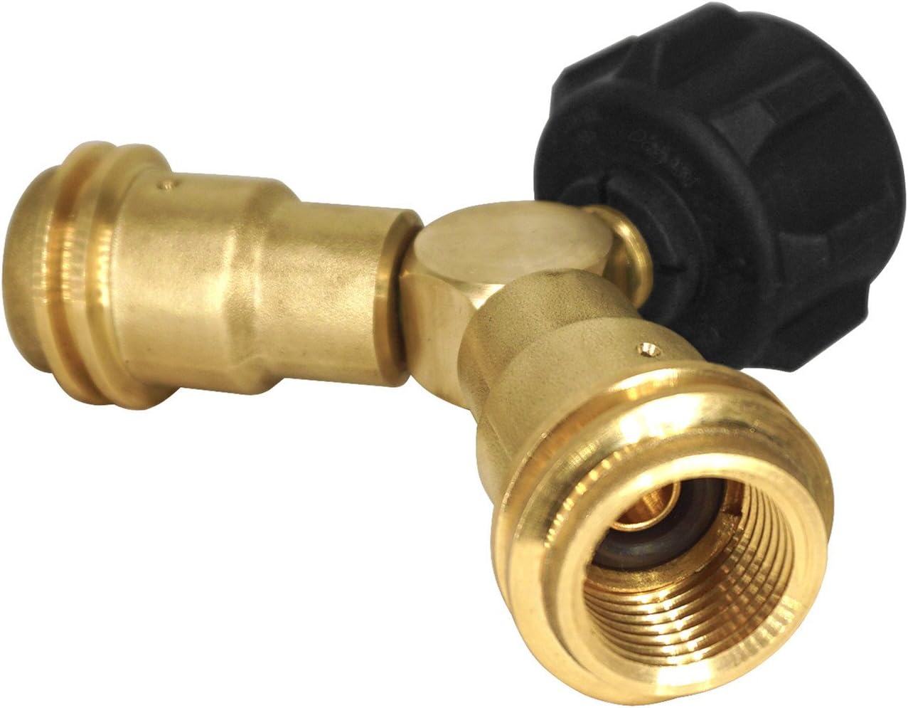 DOZYANT Propane Splitter, 2 Way LP Gas Adapter Tee Connector for 20lb Propane Tank Cylinder, Work with BBQ Grills, Camping Stoves, Gas Burners, Heater | Propane Tank Splitter 2 Way Y Tee links two regulators to a 20 lb tank for BBQ grills camping stoves…
