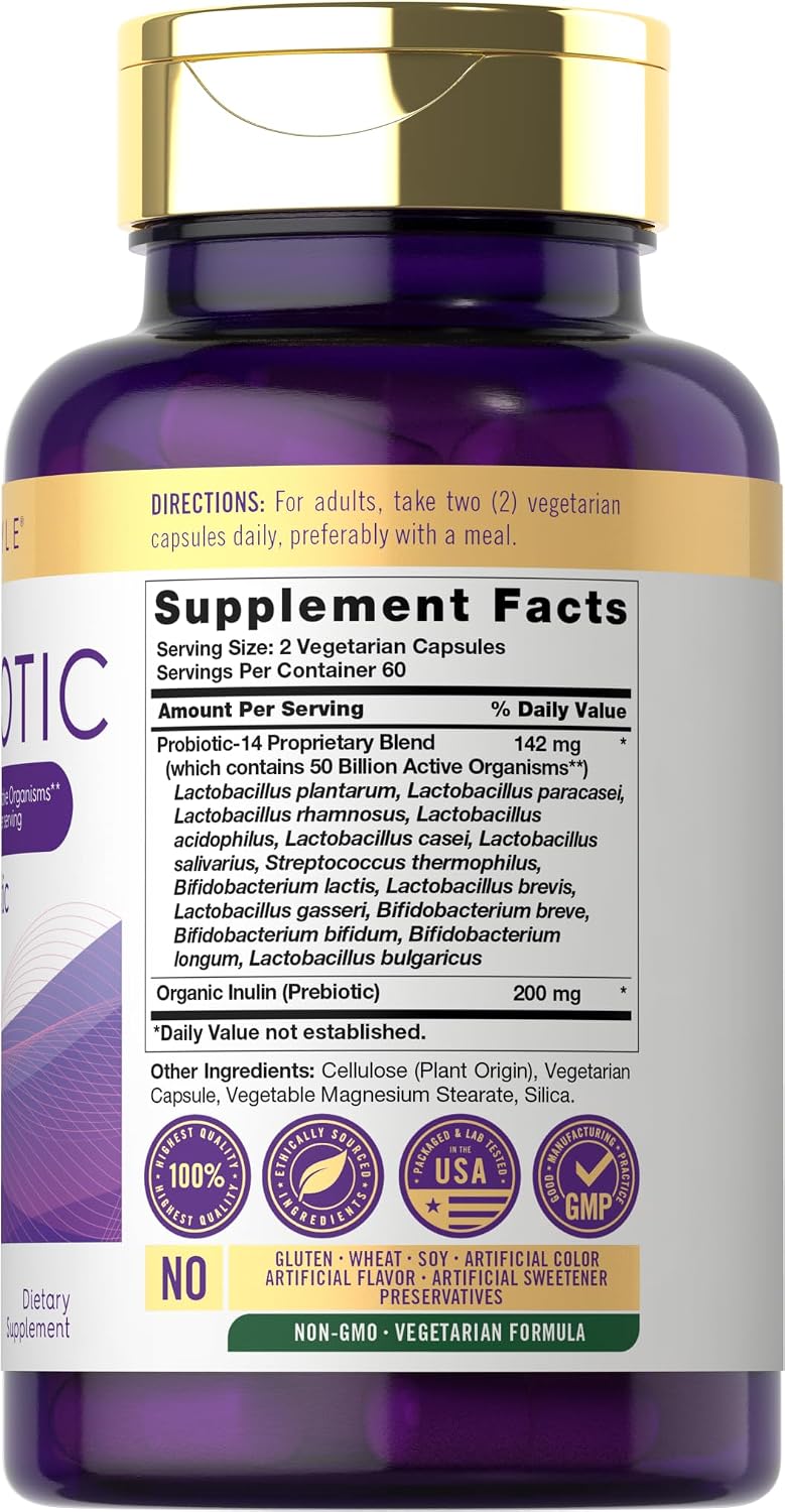 Carlyle Probiotics with Prebiotics | 120 Capsules