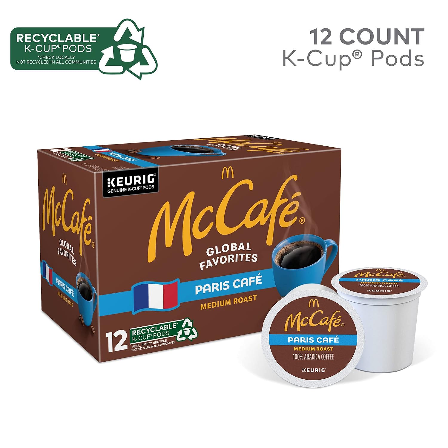 McCafe Premium Roast Coffee, Single Serve Keurig K-Cup Pods, Medium Roast, 84 Count