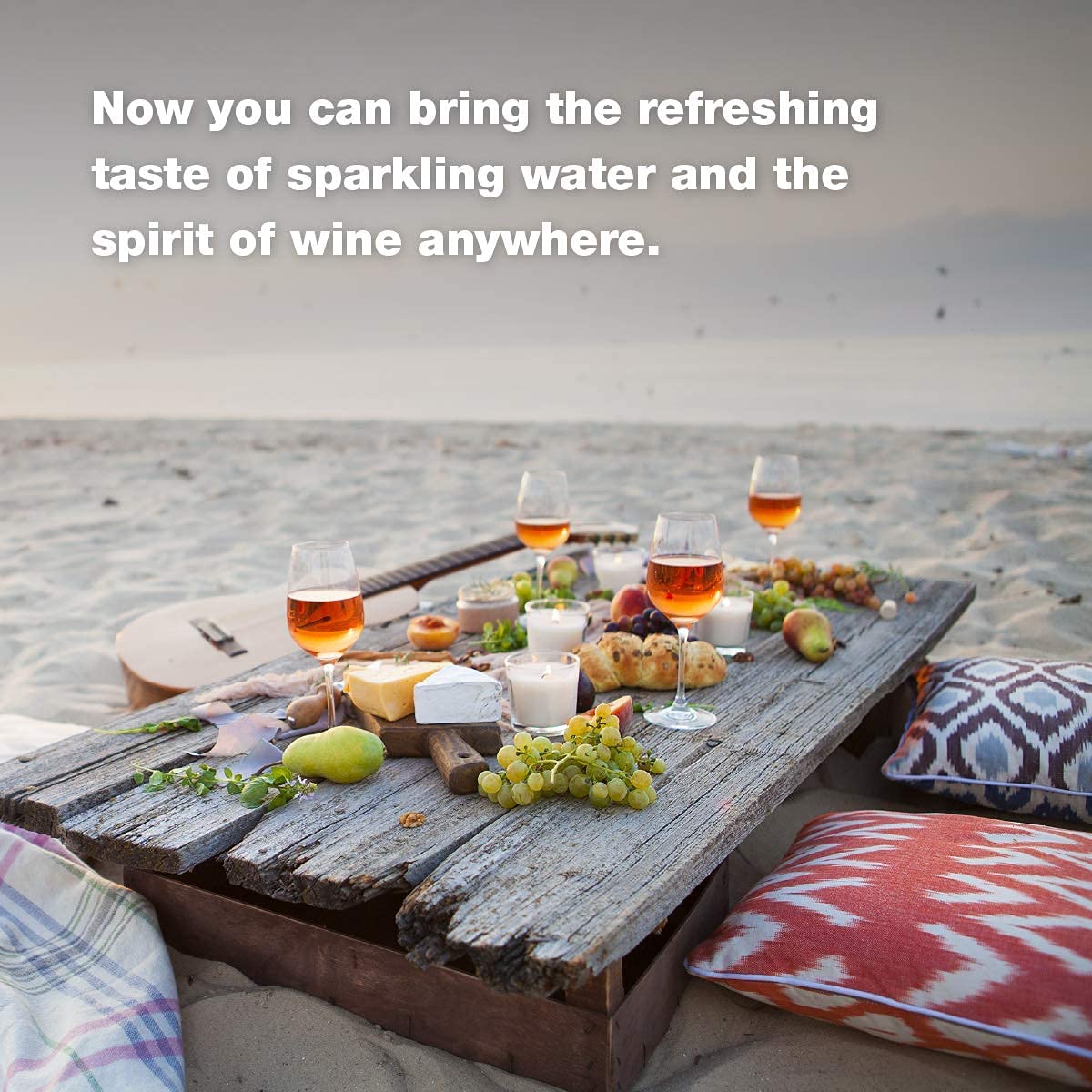 H2o - The Best Non Alcoholic Red Wine - Infused California Sparkling Refreshment, 0.0% Alcohol, (Pinot Noir, Pack of 4-12 Fl oz)