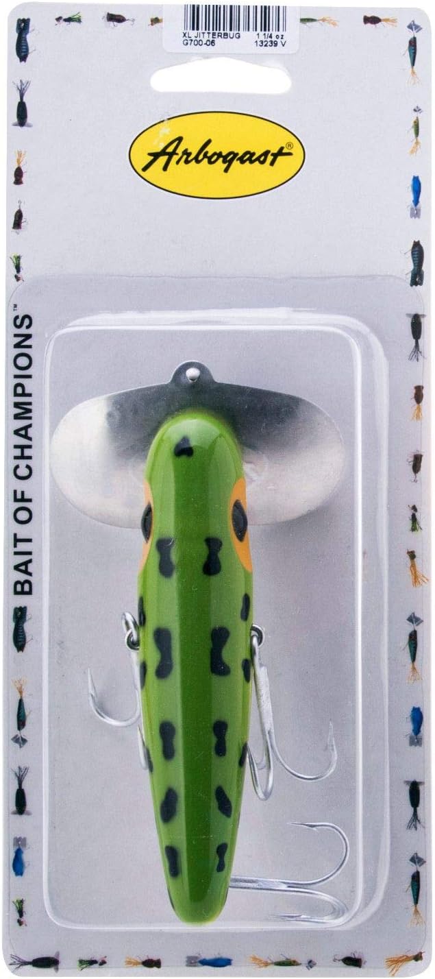 Arbogast Jitterbug Topwater Bass Fishing Lure - Excellent for Night Fishing