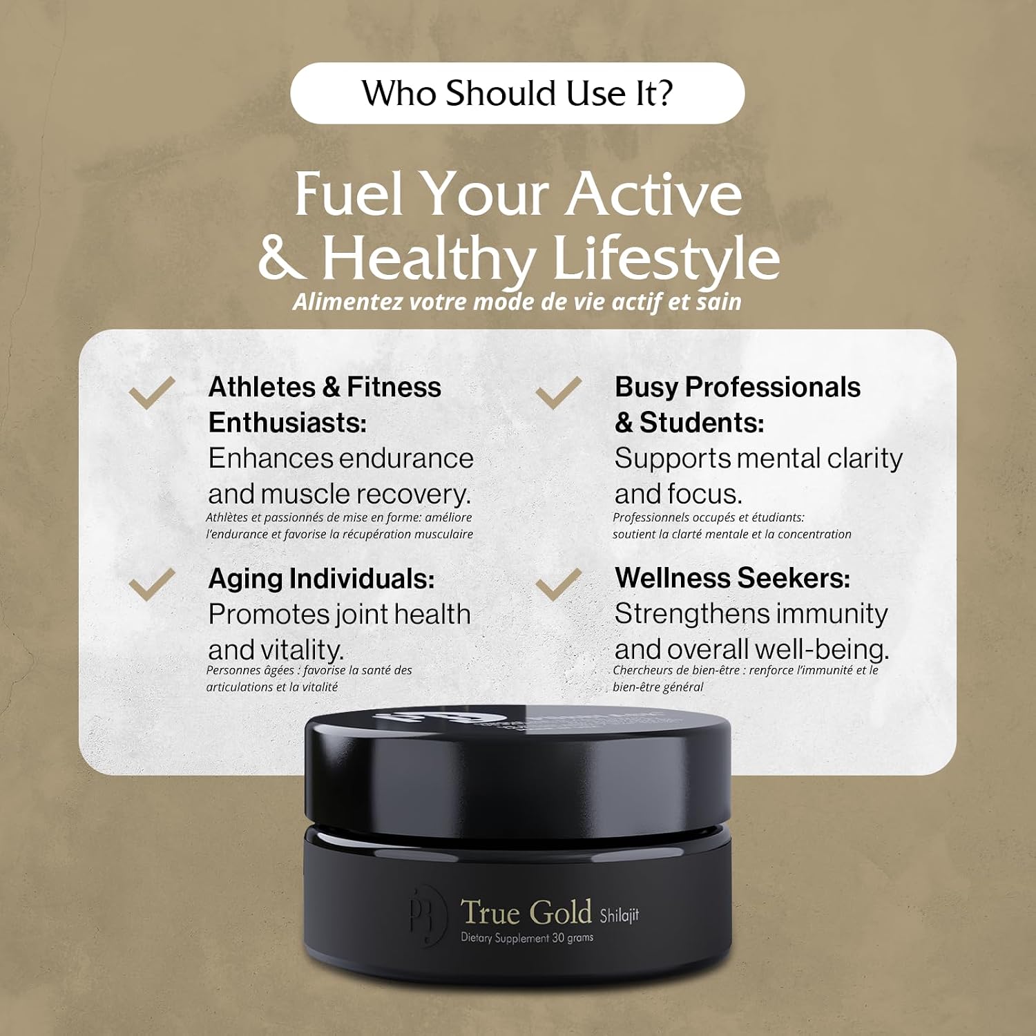 Purblack Pure Shilajit Resin, 85+ Trace Minerals, 60 Servings | Gold-Infused Himalayan Resin for Men&Women | Energy & Immunity Support, Made in USA