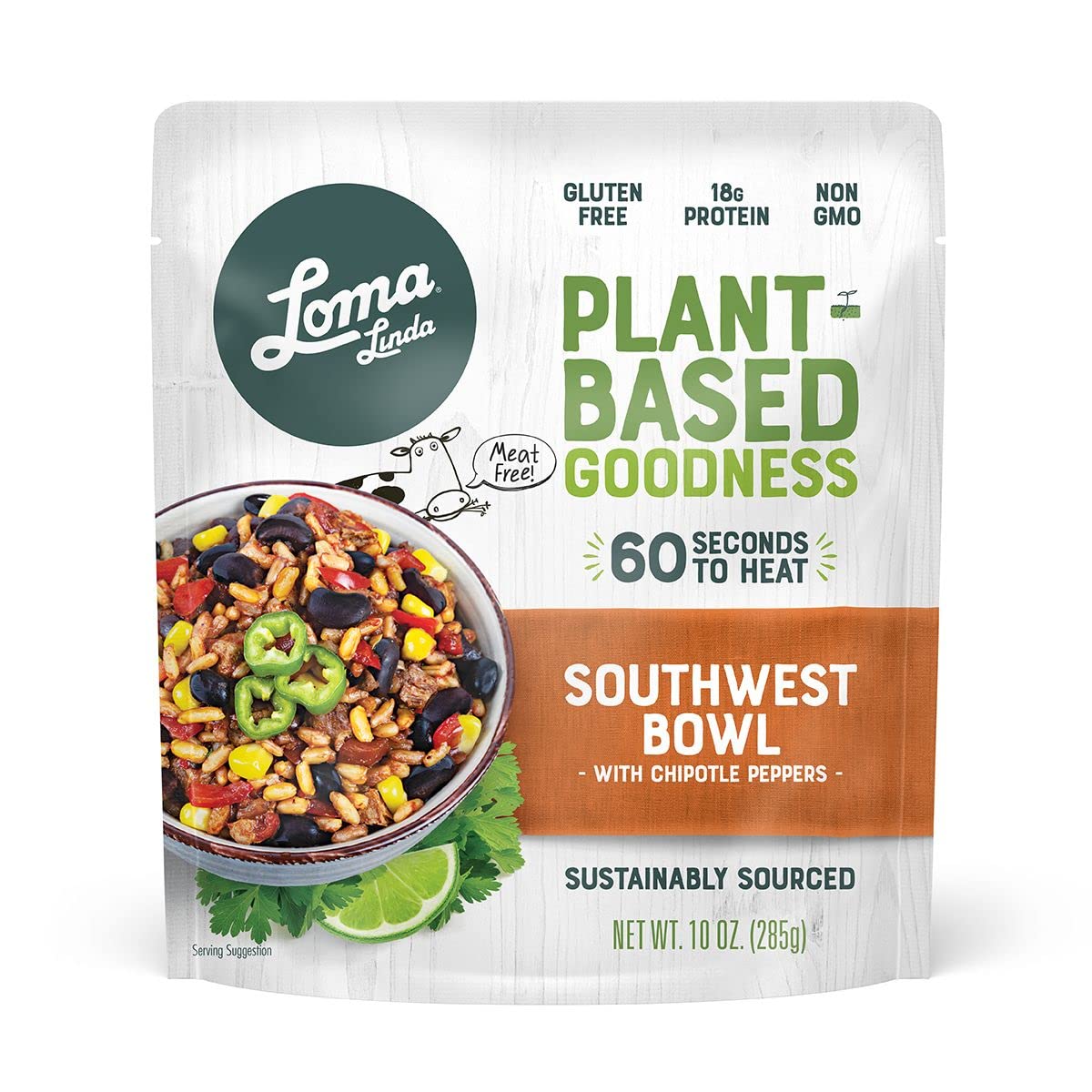 Loma Linda - Plant-Based Southwest Chipotle Bowl (10 oz.), 6 pack