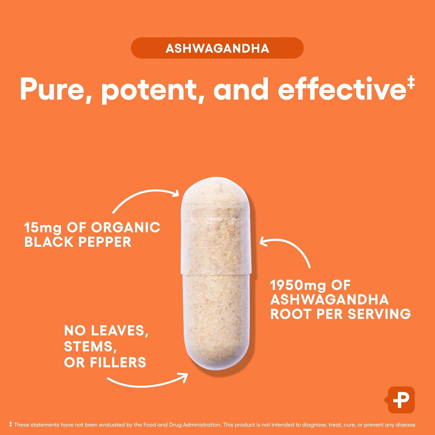 Physician's CHOICE Ashwagandha Supplement - 1950mg of Bioavailable Organic Ashwagandha Root Powder - Black Pepper Extract, Stress Support