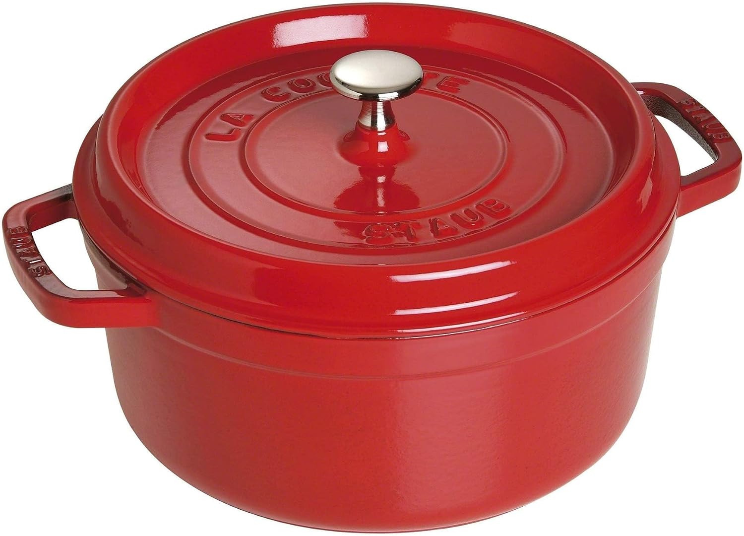 Staub Round Cocotte - 5.5Qt - Grenadine