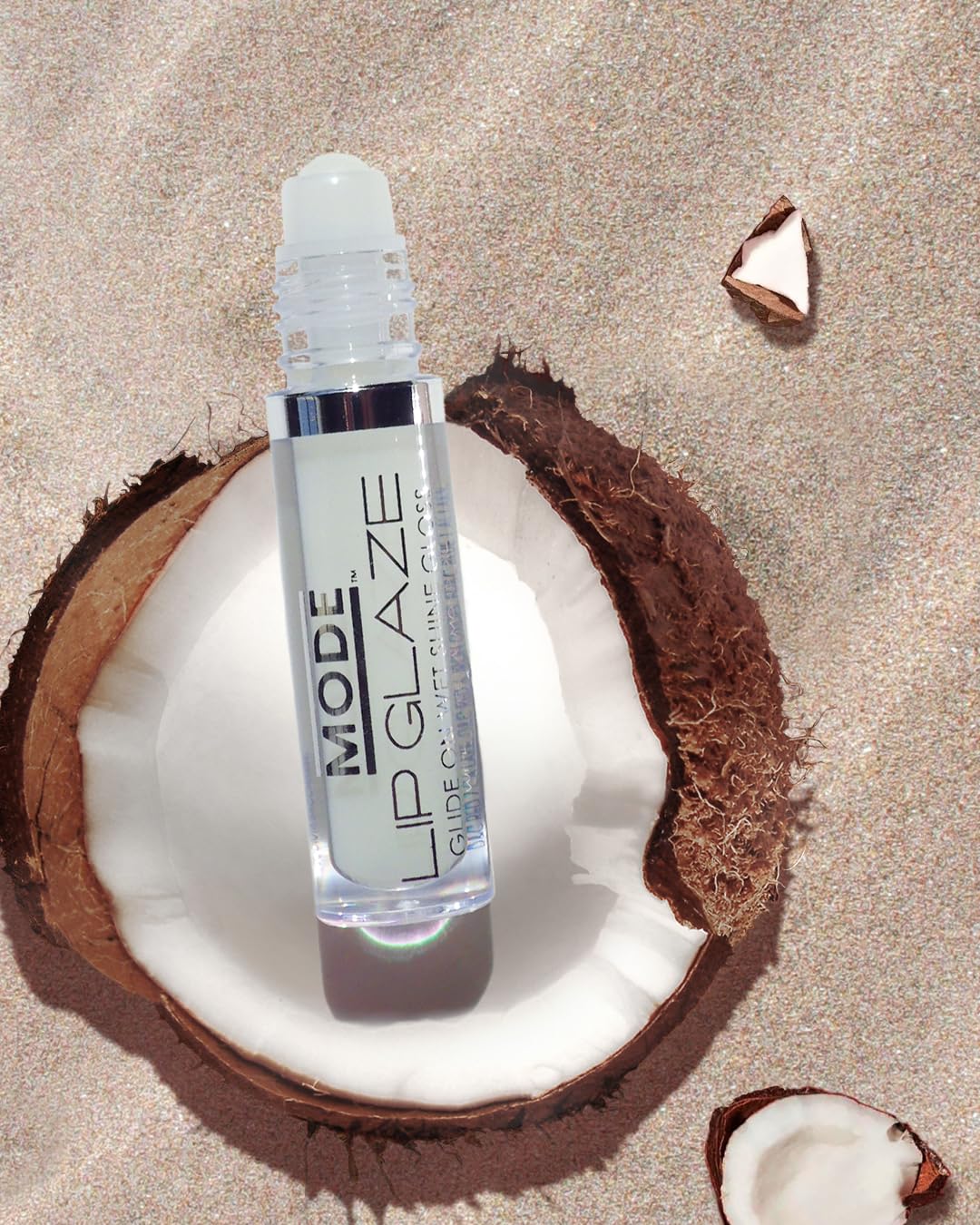MODE Lip Glaze Cotton Candy Flavored Lip Gloss, Hydrating Sheer Wet Shine, Skincare Fruit Oils