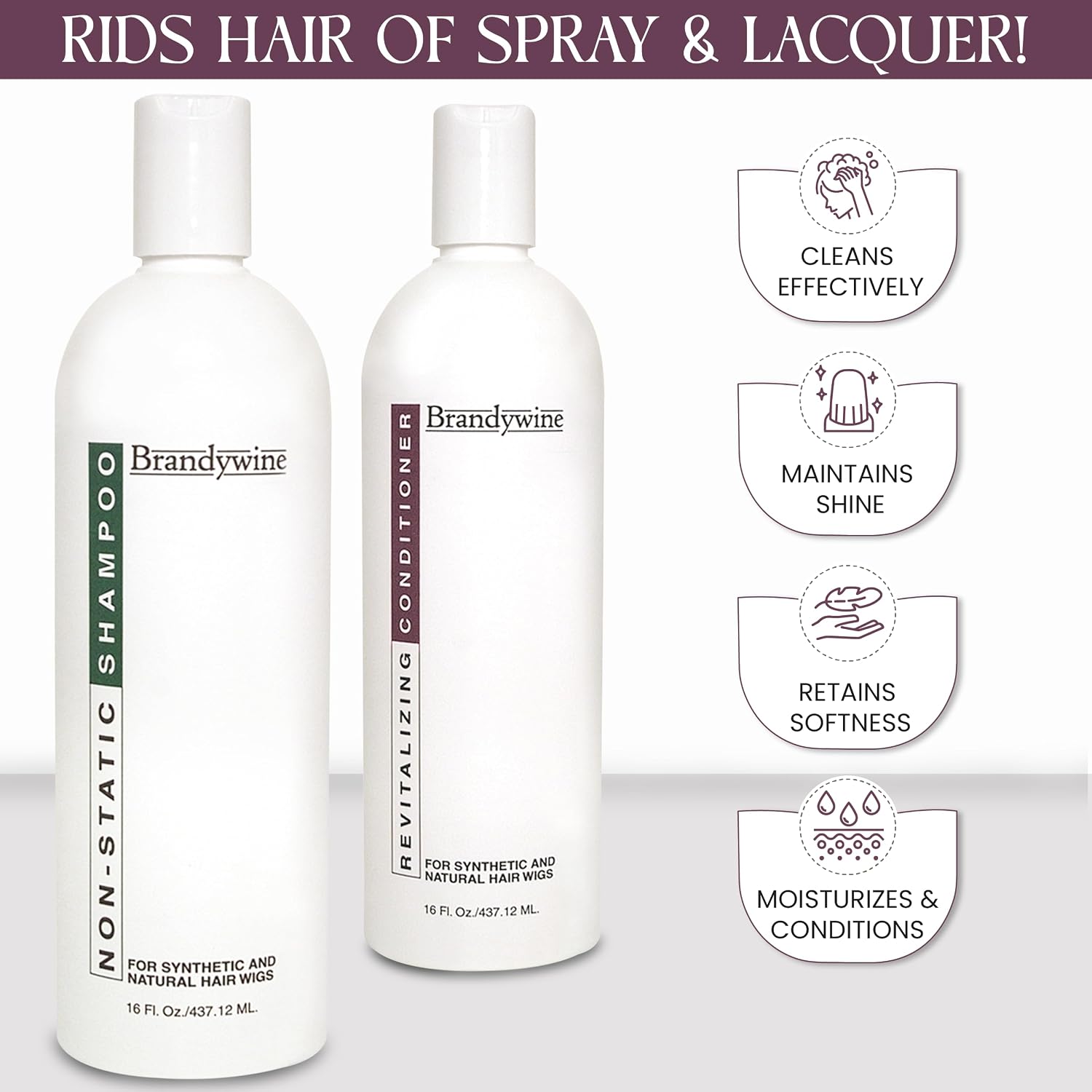 Anti Static Shampoo & Revitalizing Conditioner 8 Ounce, Value Pack Bundle 2 items
