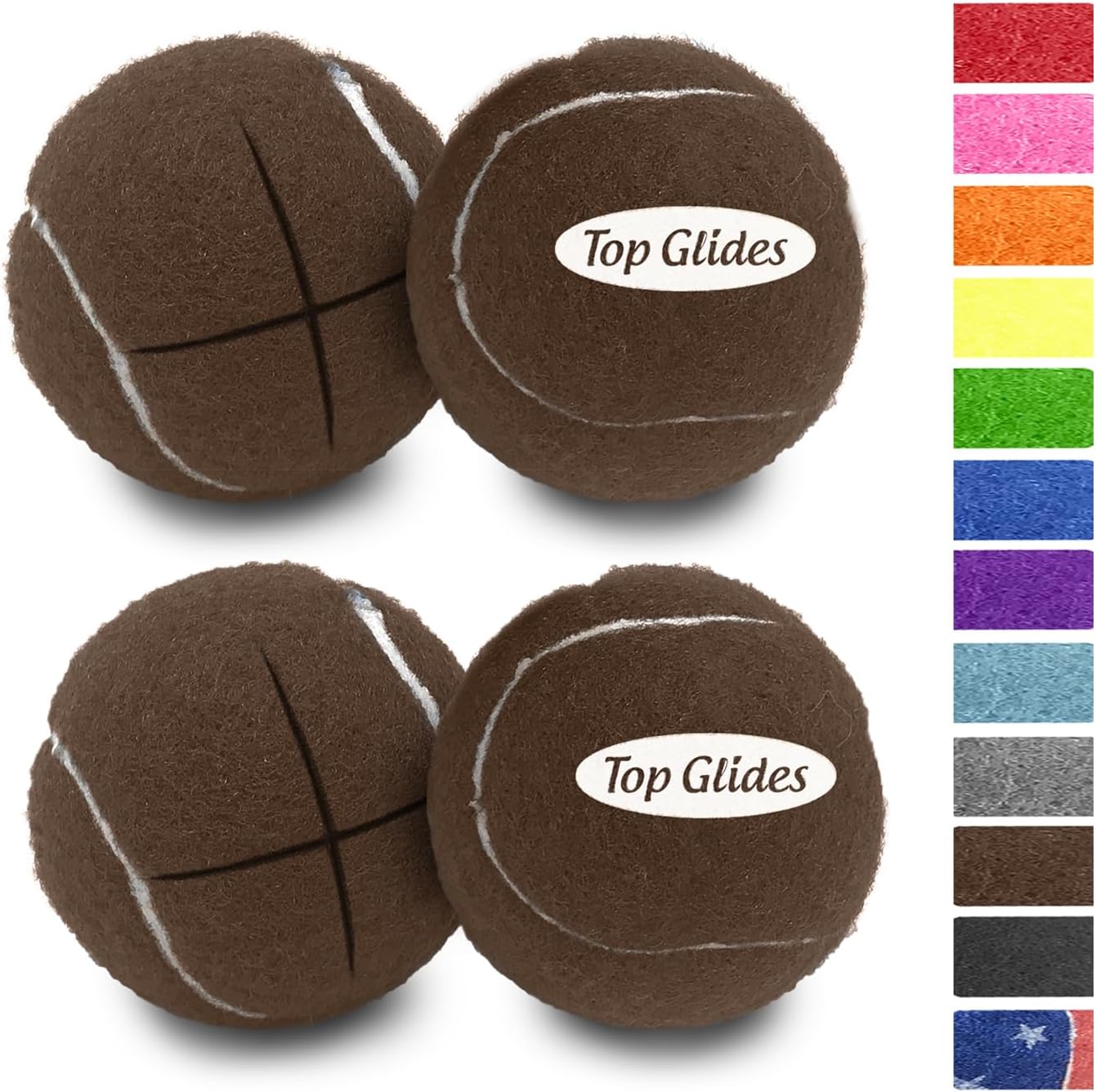 Top Glides Precut Walker Tennis Ball Glides