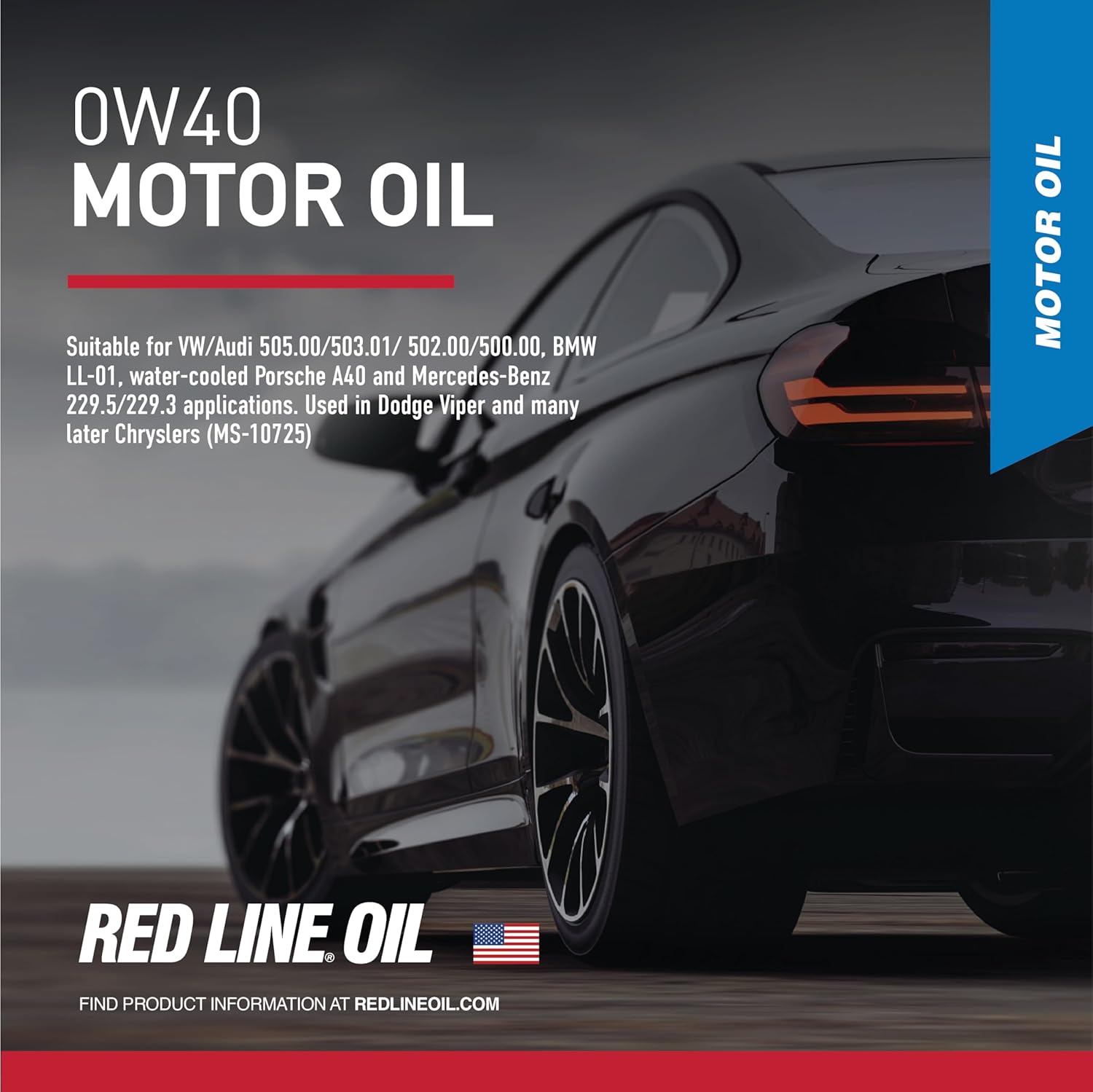Red Line 11104 SAE 0W40 Fully Synthetic Motor Oil - 1 Quart