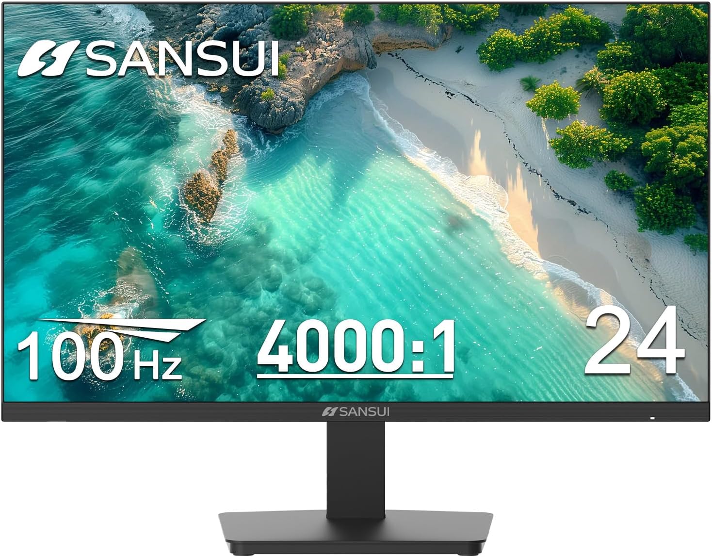 SANSUI 32 Inch Curved 240Hz Gaming Monitor High Refresh Rate, FHD 1080P | Gaming PC Monitor HDMI DP1.4, 1500R Curvature, 1Ms MPRT, HDR,Metal Stand,VESA Compatible(DP Cable Incl.)