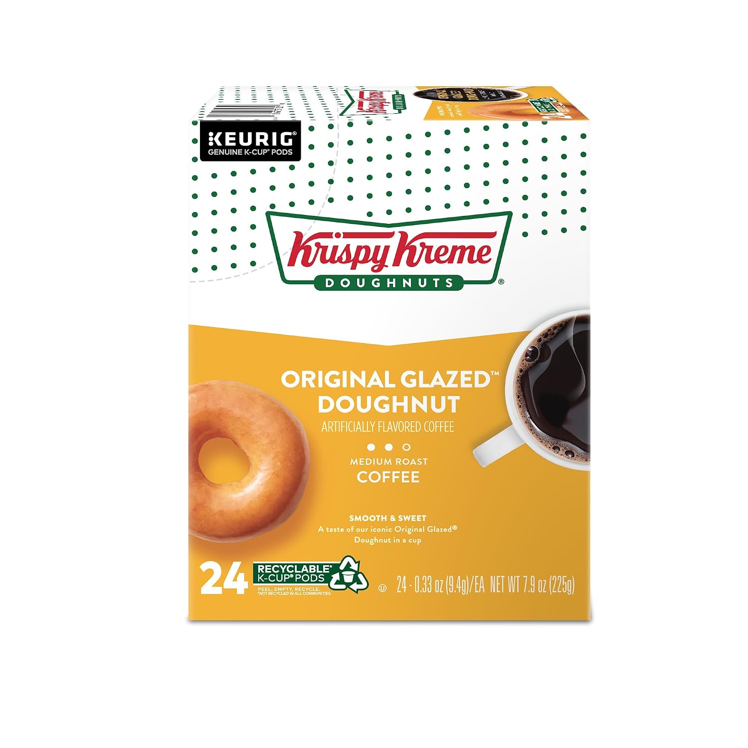 Krispy Kreme Classic Coffee, Keurig Single Serve K-Cup Pods, Medium Roast, 96 Count