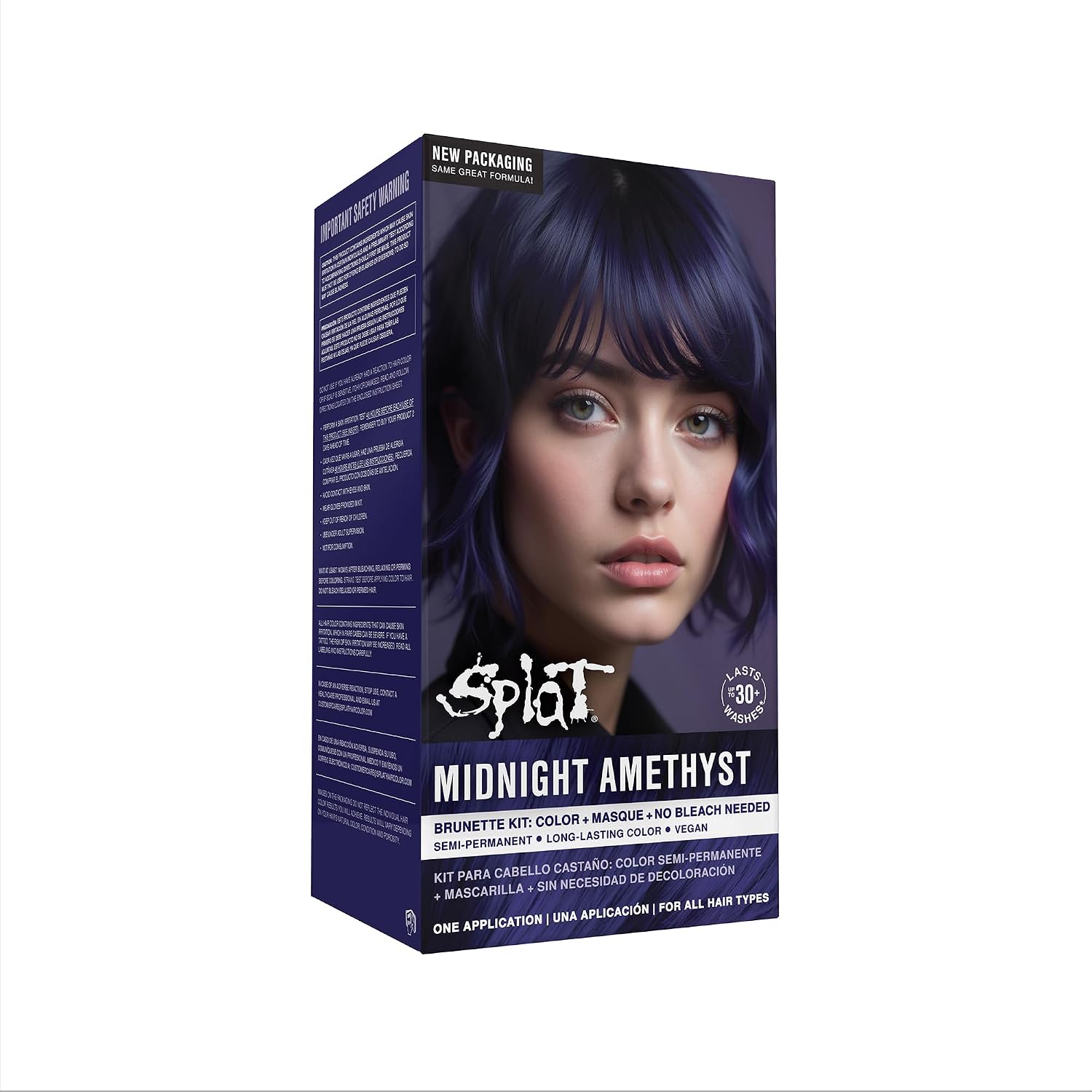 Splat Midnight Magenta Semi Permanent Hair Dye Kit, 1 Application