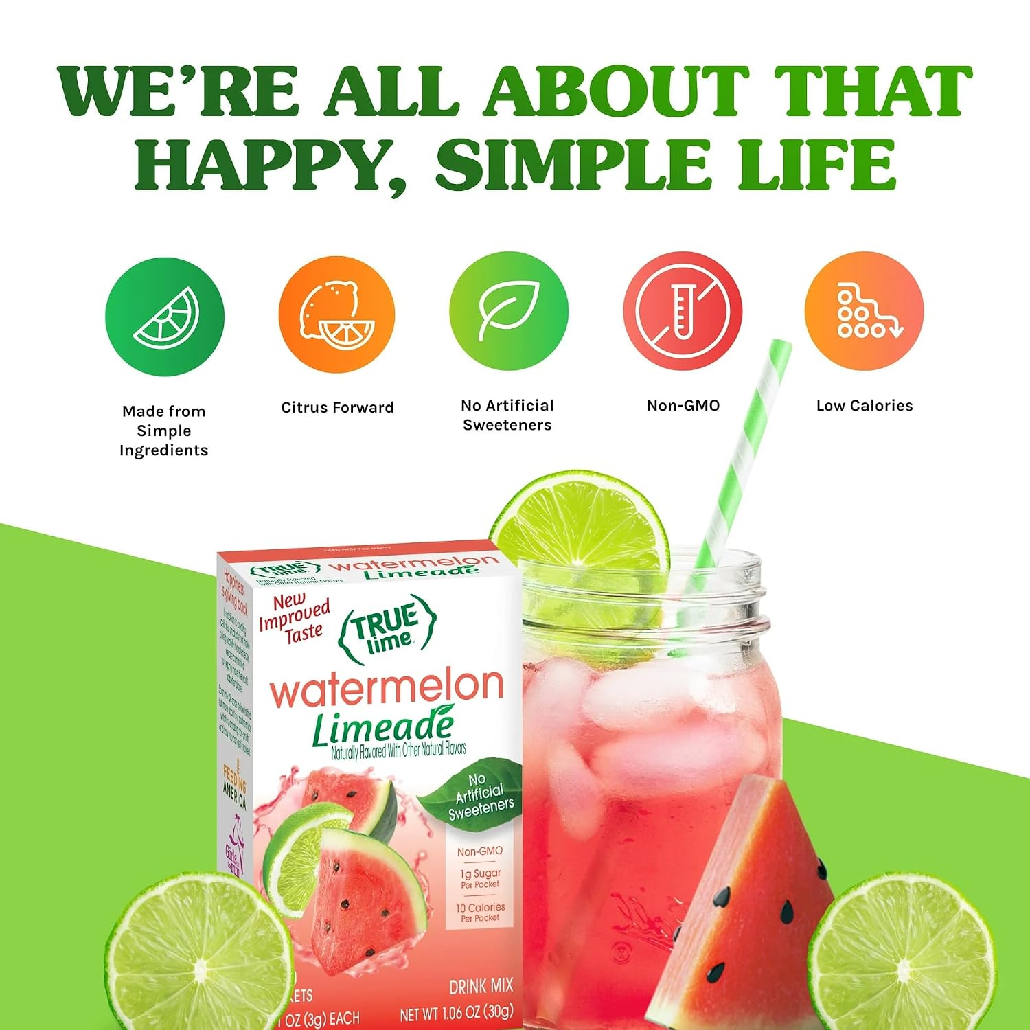 True Lime Watermelon Limeade, 10 ct - 3 pack