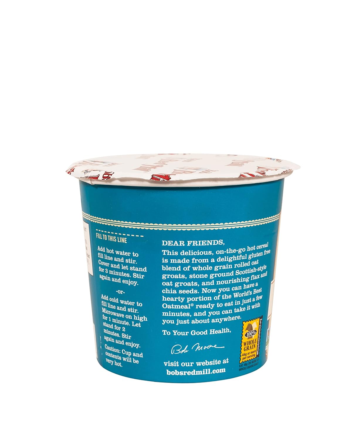 Bob's Red Mill GF Oatmeal Cup, Maple & Brown Sugar, 2.15 Ounce Cup (Pack of 12) - Non GMO, Whole Grain, Kosher