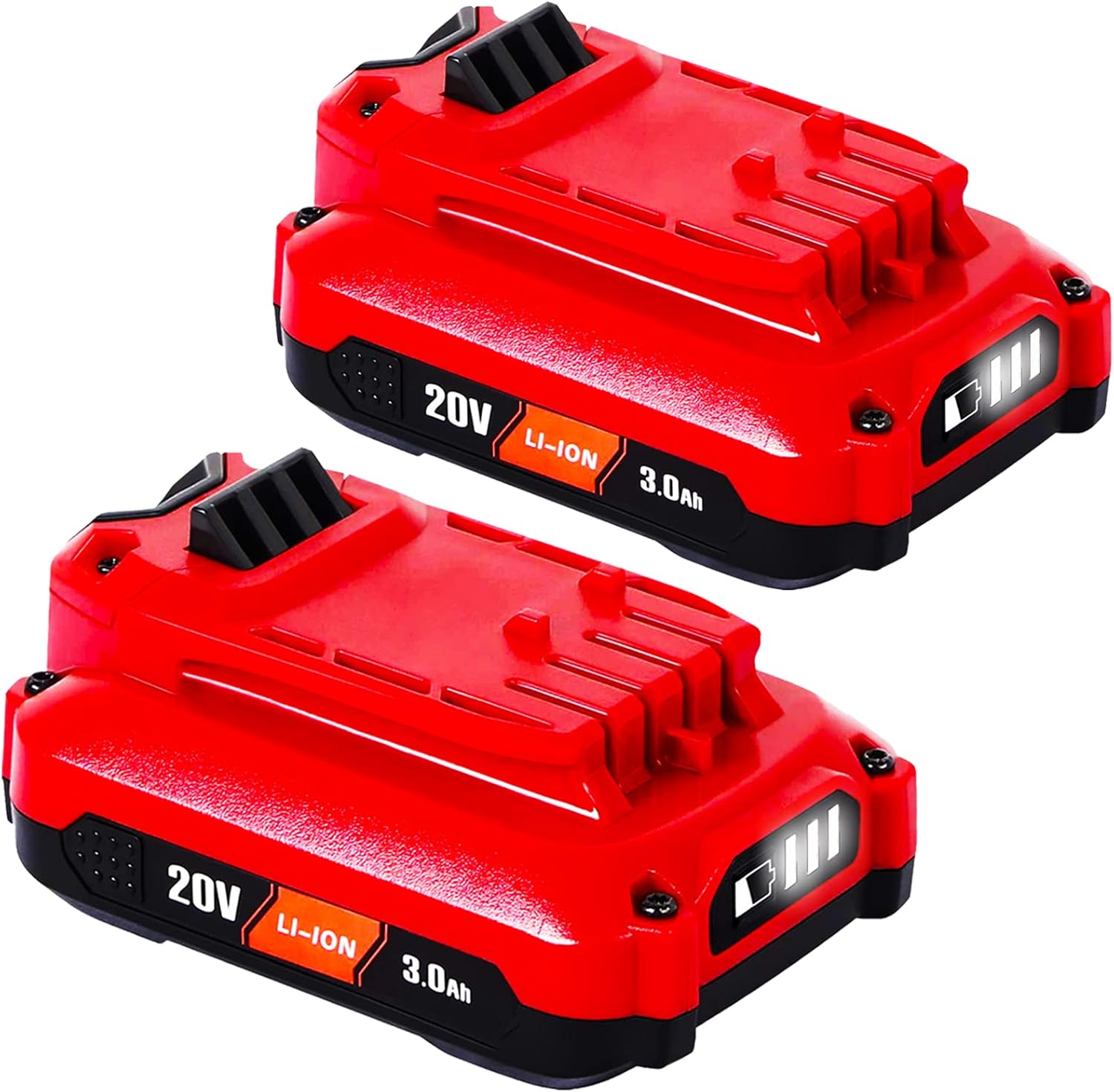 TenHutt 【Uprade】 2 Pack 20V 3.0Ah Replacement Battery for Craftsman 20V Battery V20 Lithium ion CMCB205 CMCB204 CMCB206 CMCB202 CMCB201 20V