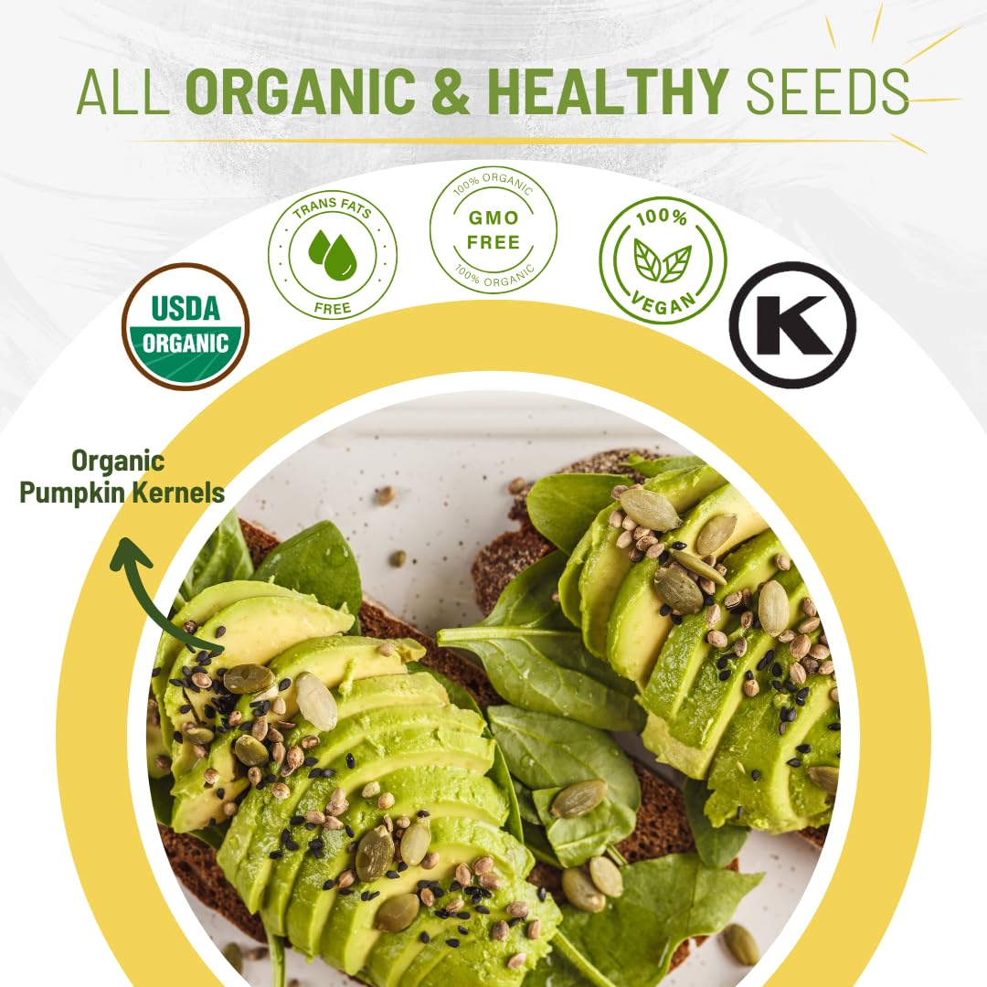 Sunbest Natural Organic Brown Sesame Seeds 32 oz.(2 lb) - USDA Organic, Non-GMO, Vegan, Gluten-free, Kosher - Fresh & Nutrient-Rich Snack, Topping, Baking - 2-Pack 16 oz