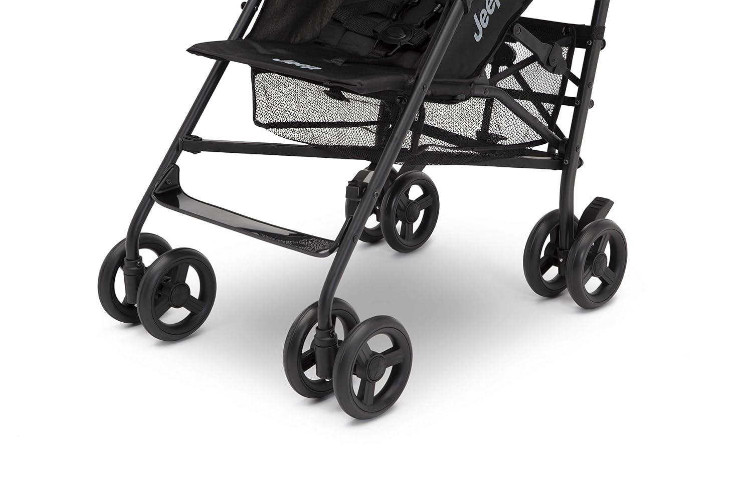 Jeep PowerGlyde Plus Stroller by Delta Children Lightweight Travel Stroller with Smoothest Ride, Aluminum Frame, 4-Position Recline