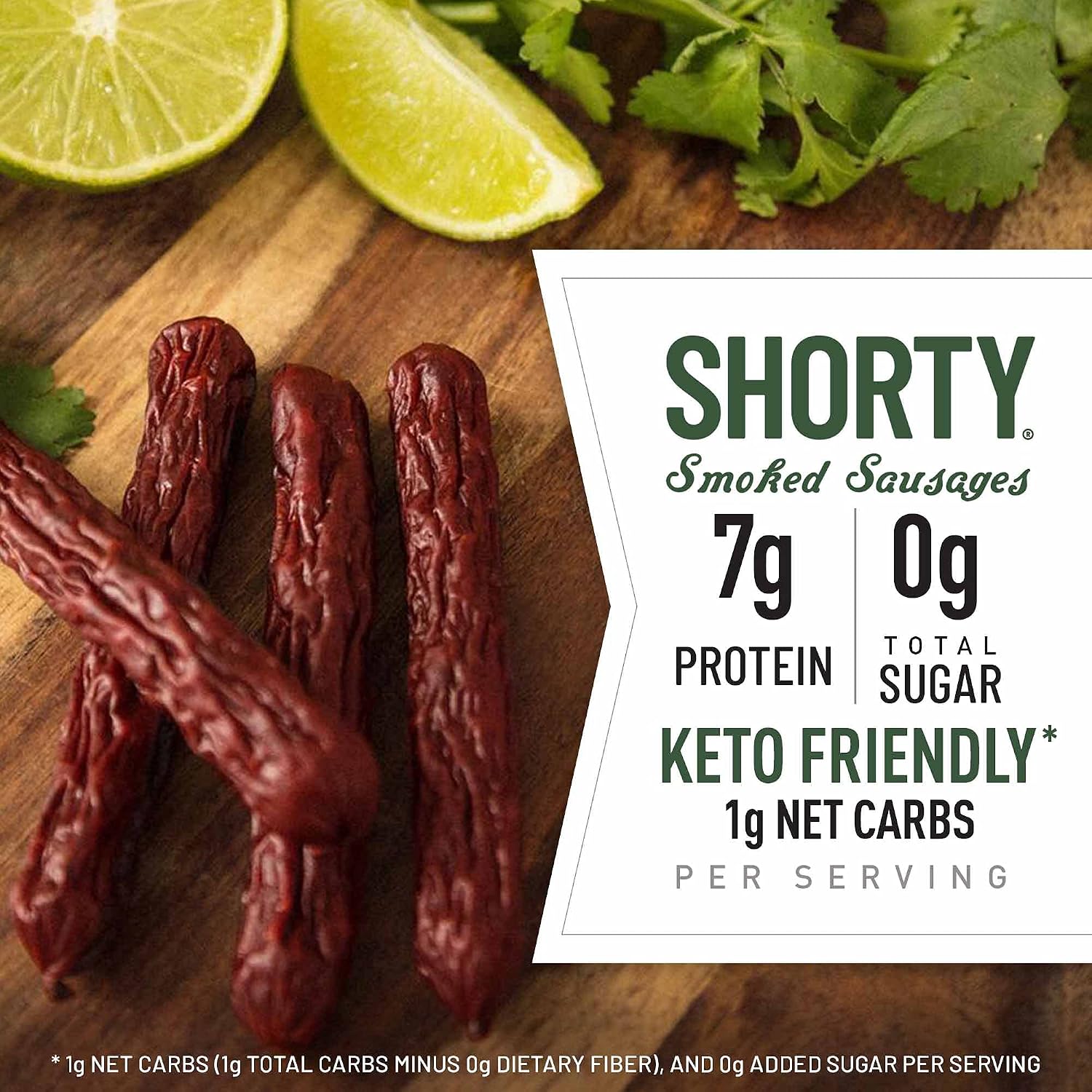 Duke's Pork Chorizo & Lime Smoked Shorty Sausages, 5 oz.