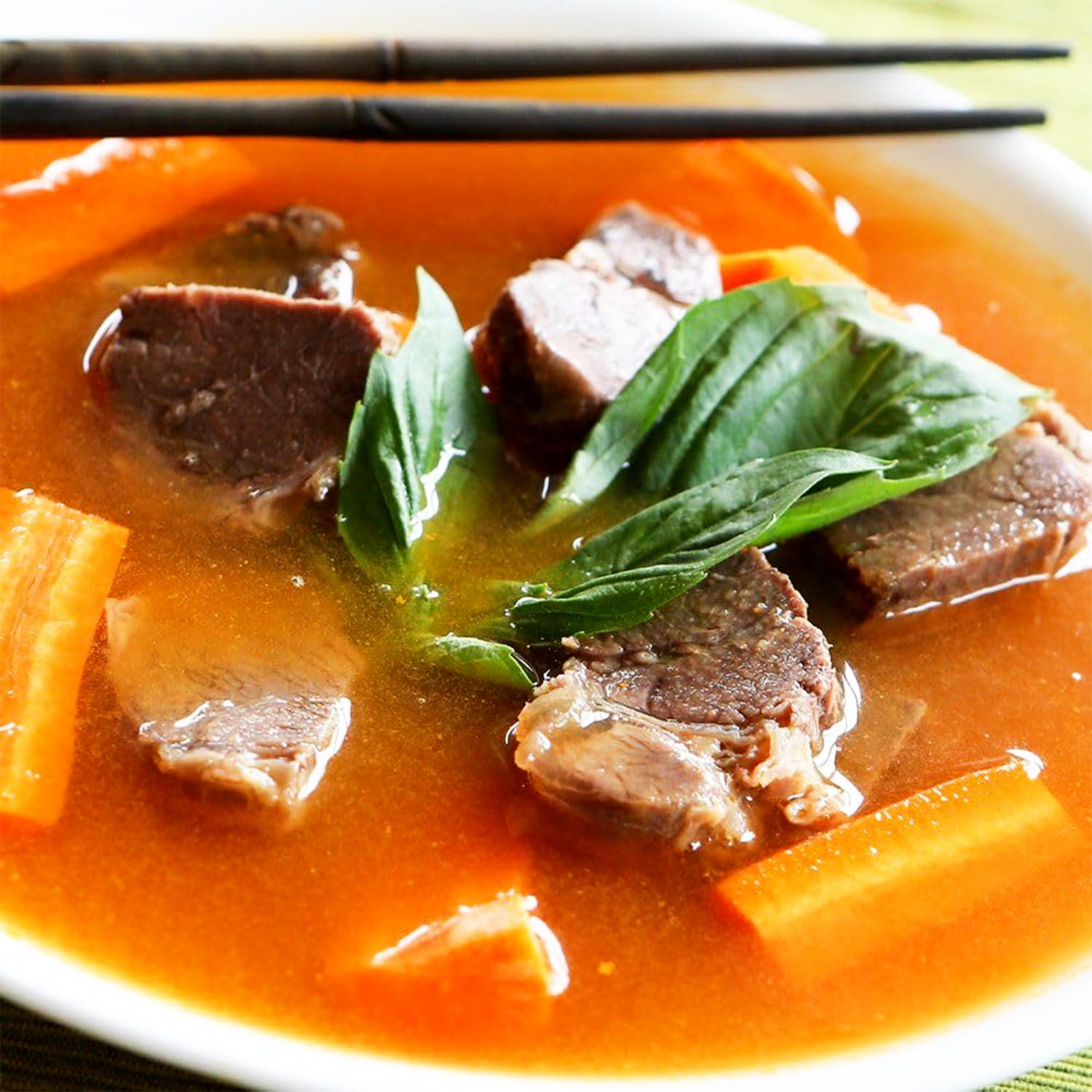Essence of Lotus Instant Spicy Beef Pho Soup Mix — Ready-to-Eat Flavorful, Restaurant-Quality Pho broth, Made in the US (Spicy Beef Soup Mix, 1-Pack) | Ready-to-Eat, broth