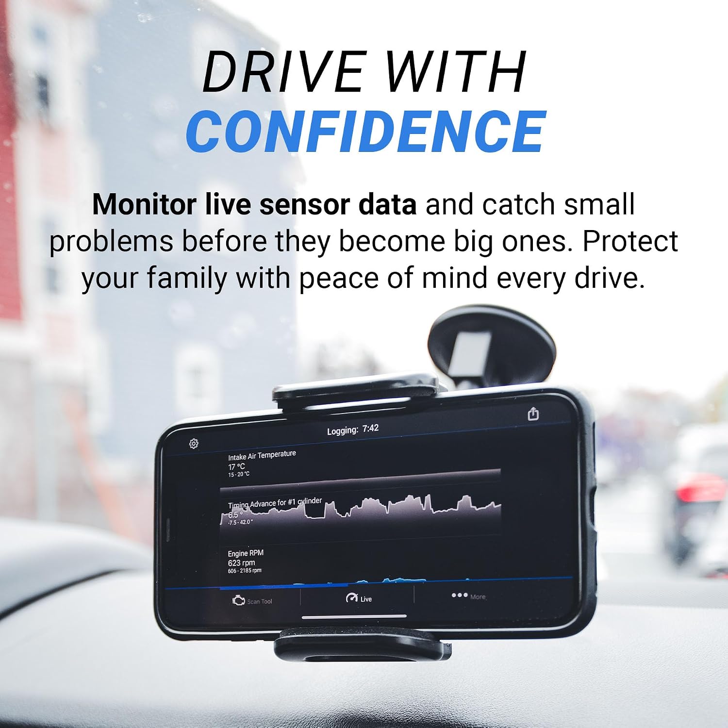 BlueDriver OBD2 Scanner Bluetooth, No Subscription, ABS SRS TPMS | OBDII Diagnostic Scan Tool, Car Scanner & Code Reader, iPhone & Android, Check Engine, Repair Reports, Vehicles 1996+