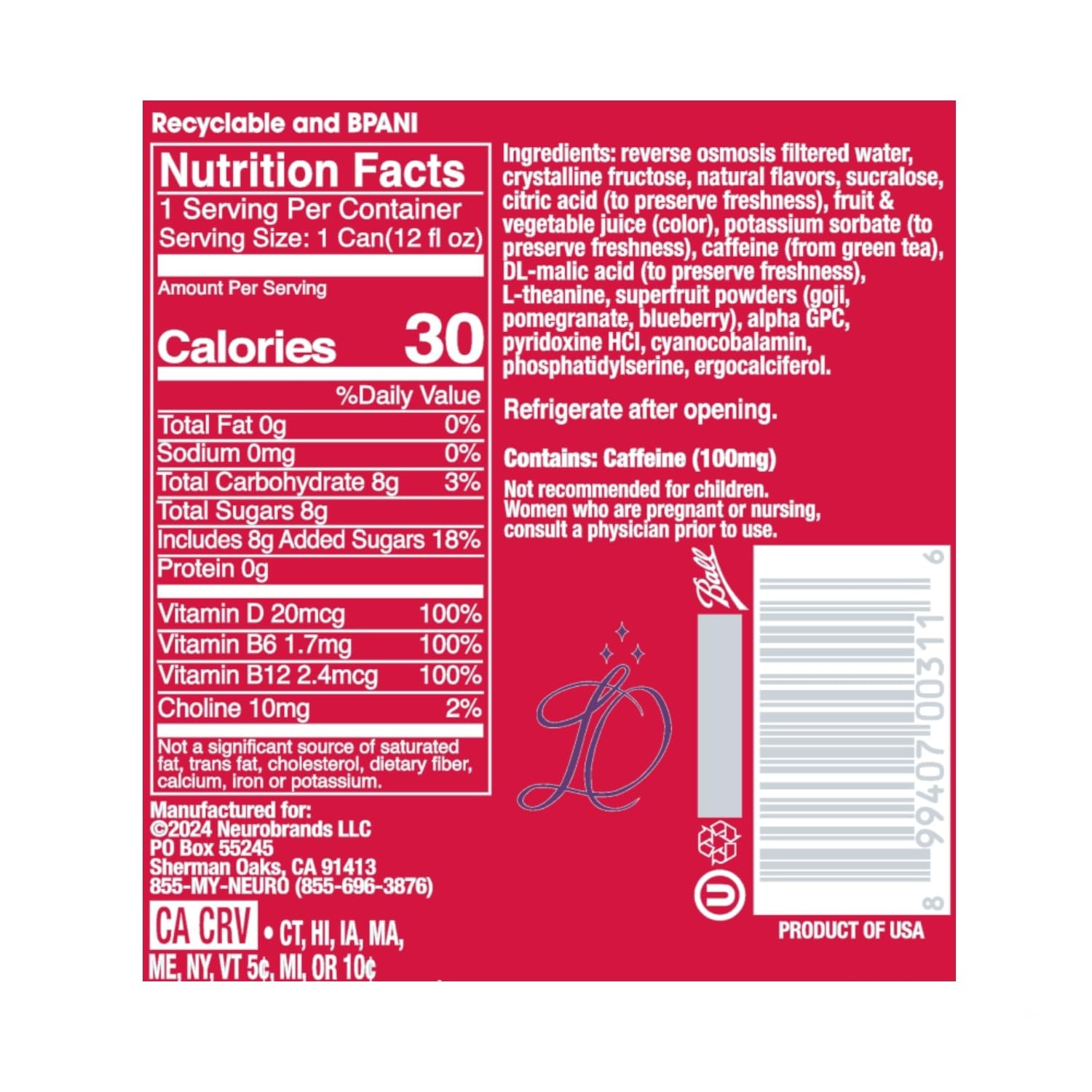 neuroSLEEP | Tangerine Dream | Functional Beverage for Restful Sleep, Non-Carbonated; 16.9 Fl Oz (Pack of 12)