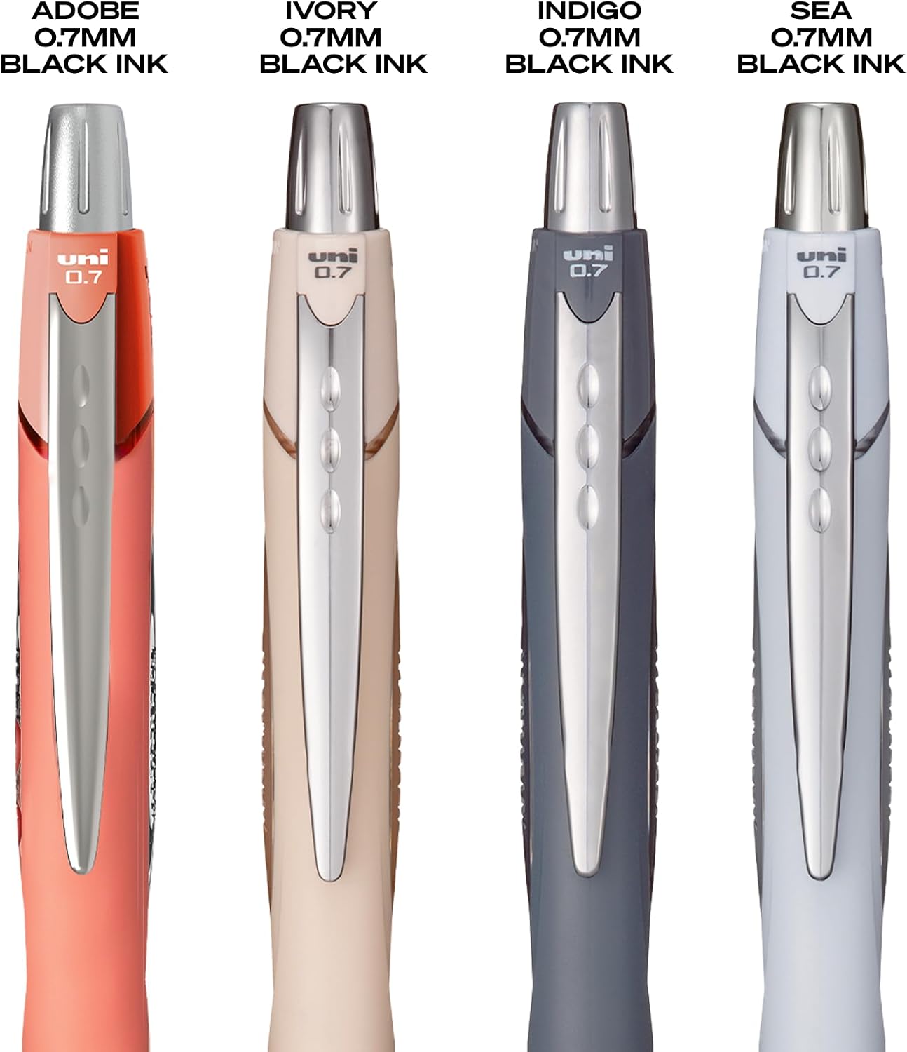 uniball™ Jetstream RT Ballpoint Pens, Black Ink, 0.7mm Fine Point, 3 Count | Retractable, Smooth Writing, Quick-Drying, Smear-Resistant, uni Super Ink™