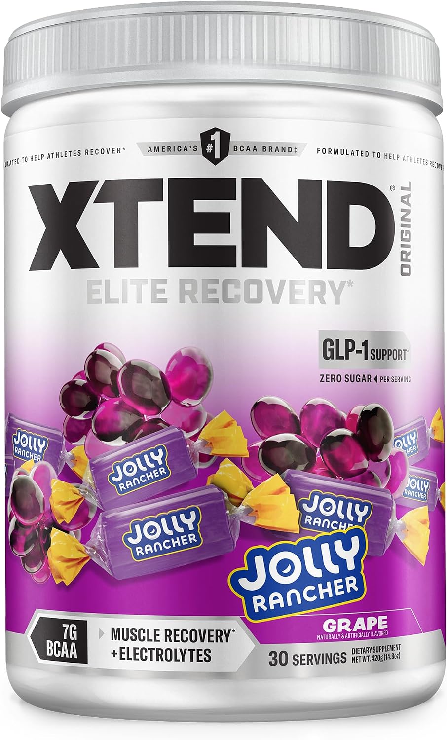 Xtend Original BCAA Powder, 7g BCAAs and 2.5g L-Glutamine for Muscle Recovery Hydration and Lean Muscle, Sugar Free Intra and Post Workout Drink with Electrolytes, Watermelon Explosion, 30 Servings