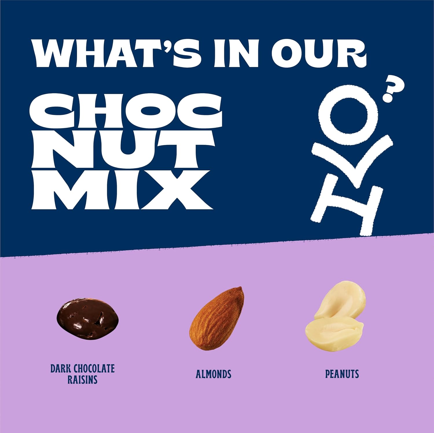 Orchard Valley Harvest Choc Nut Mix Multipack, 1 oz, Pack of 8 | Dark Chocolate Raisins, Almonds & Peanuts, Gluten Free, Stand Up Bag, Non-GMO, 4g Plant Protein, On-The-Go Snack