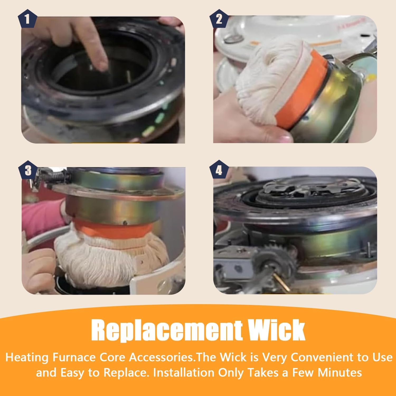 32225 Kerosene Heater Replacement Wicks for Kero World KW-24C DuraHeat DH-2300 Dyna GLO CV-2300, for Dyna-GLO RMC-95C