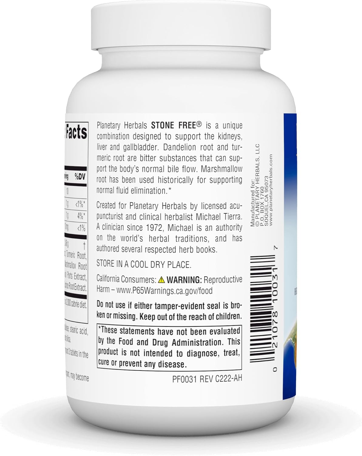 Planetary Herbals Stone Free Tablets, 90 Count
