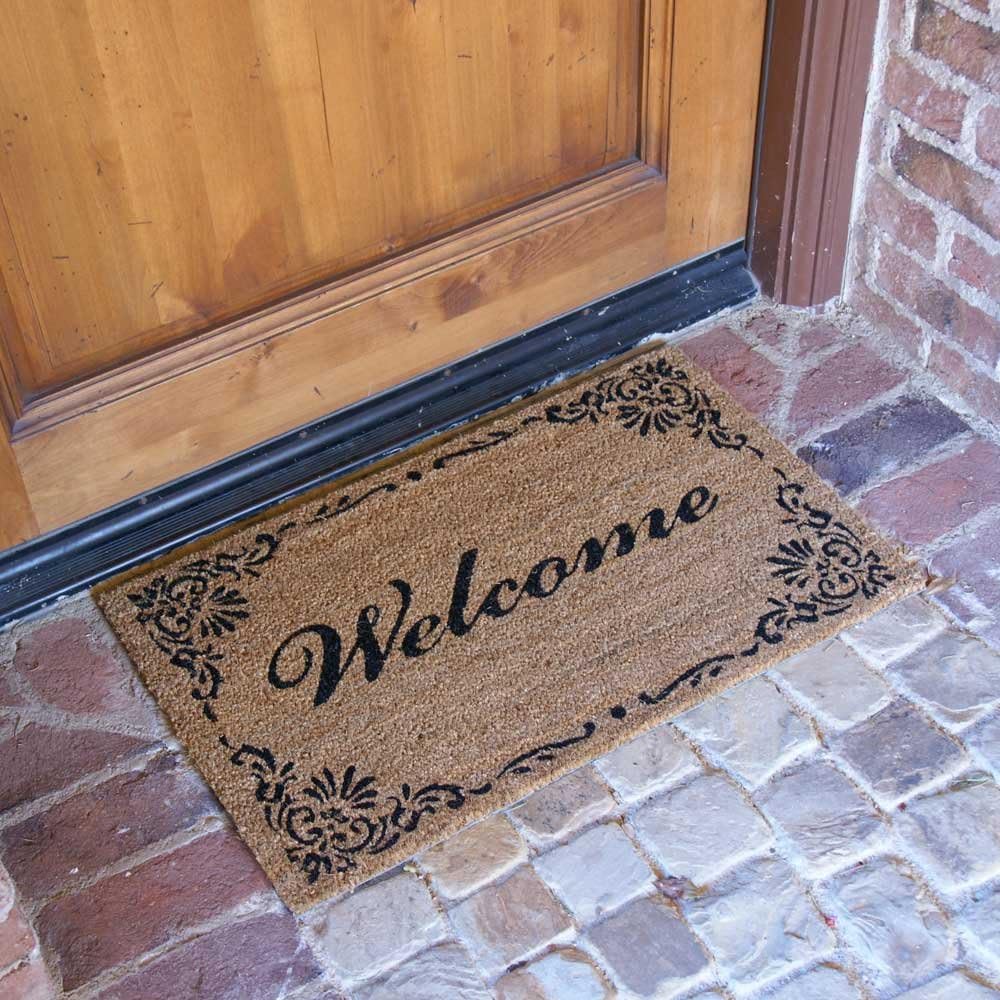 Rubber-Cal "Classic American Welcome Mat Coir Matting, 18 by 30-Inch