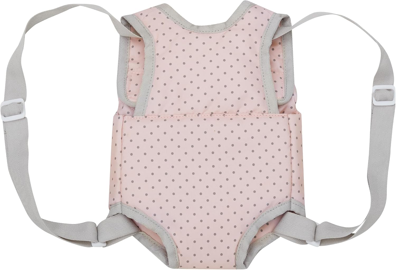 Olivia's Little World Doll Jogging-Style Stroller with Canopy, Storage Underneath, Pink and Cream and Gray | Canopy, Storage Underneath