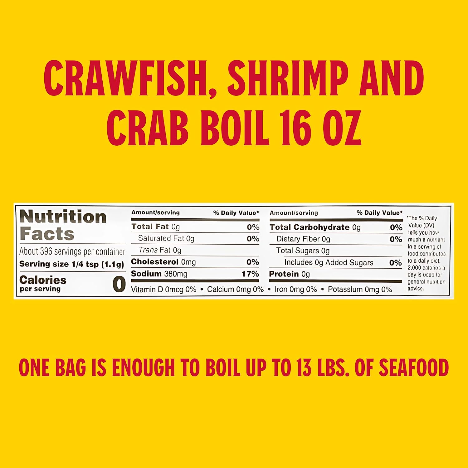 Louisiana Fish Fry Crawfish, Shrimp & Crab Boil Seasoning 16 oz - Pack of 4