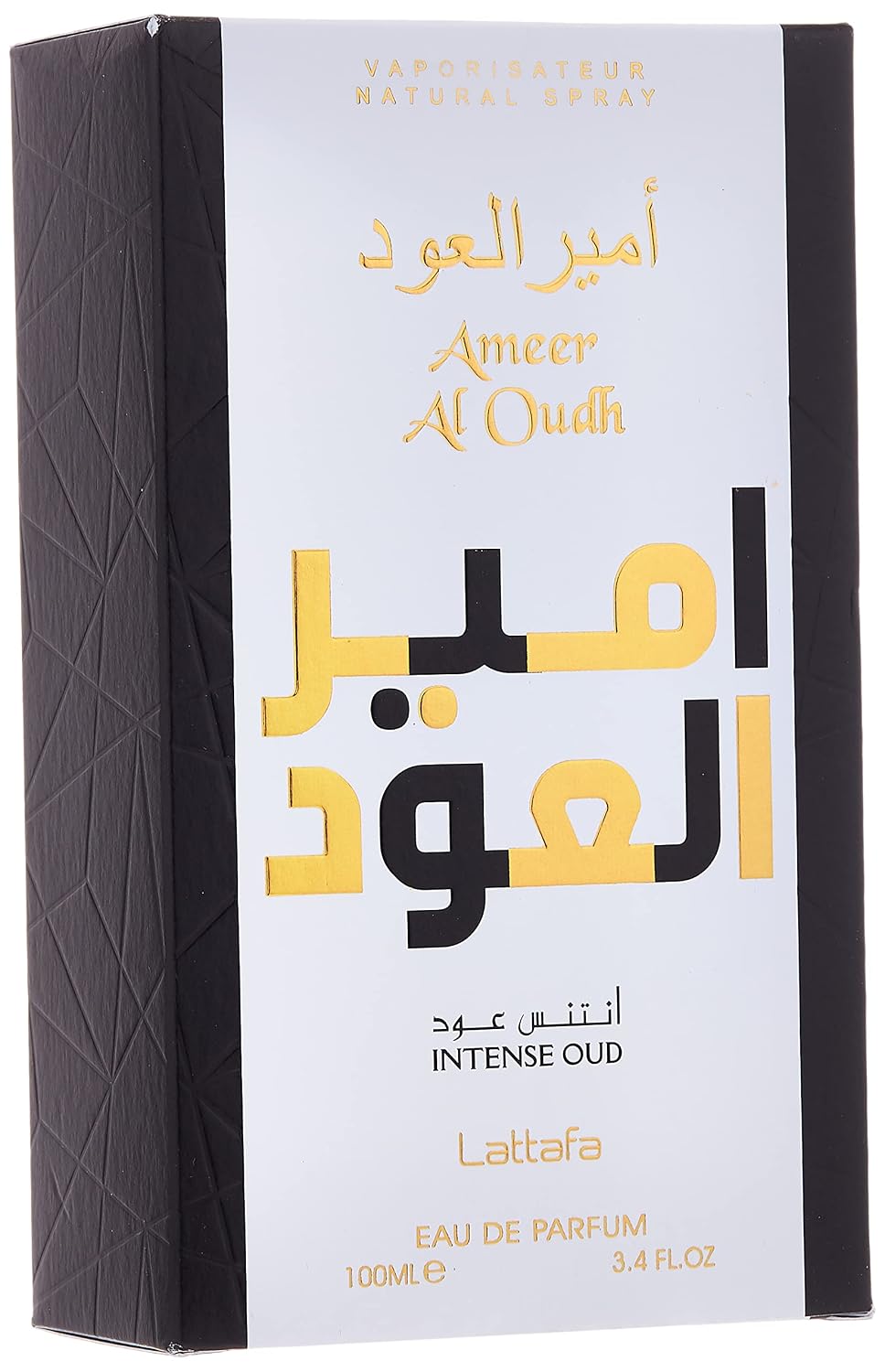 Lattafa Ameer Al Oud Intense Oud for Unisex Eau de Parfum Spray, 3.4 Ounce