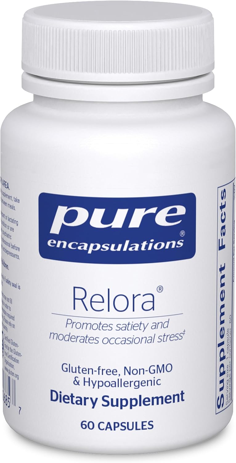 Pure Encapsulations Relora | Hypoallergenic Supplement Promotes Healthy Cortisol and DHEA Production and Moderates Occasional Stress* | 60 Capsules | Supports Healthy Cortisol and DHEA Production and Moderates Occasional Stress*, Hypoallergenic Supplement