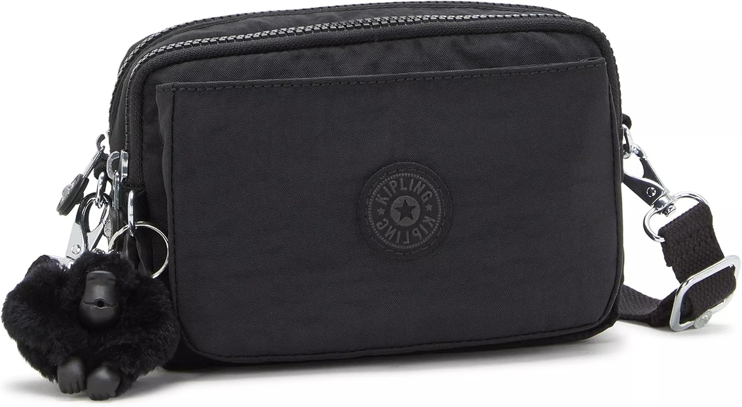Kipling Women’s Abanu Medium Crossbody Bag, Lightweight, Adjustable Nylon Waist Pack with Multi-Compartment Zip Pockets