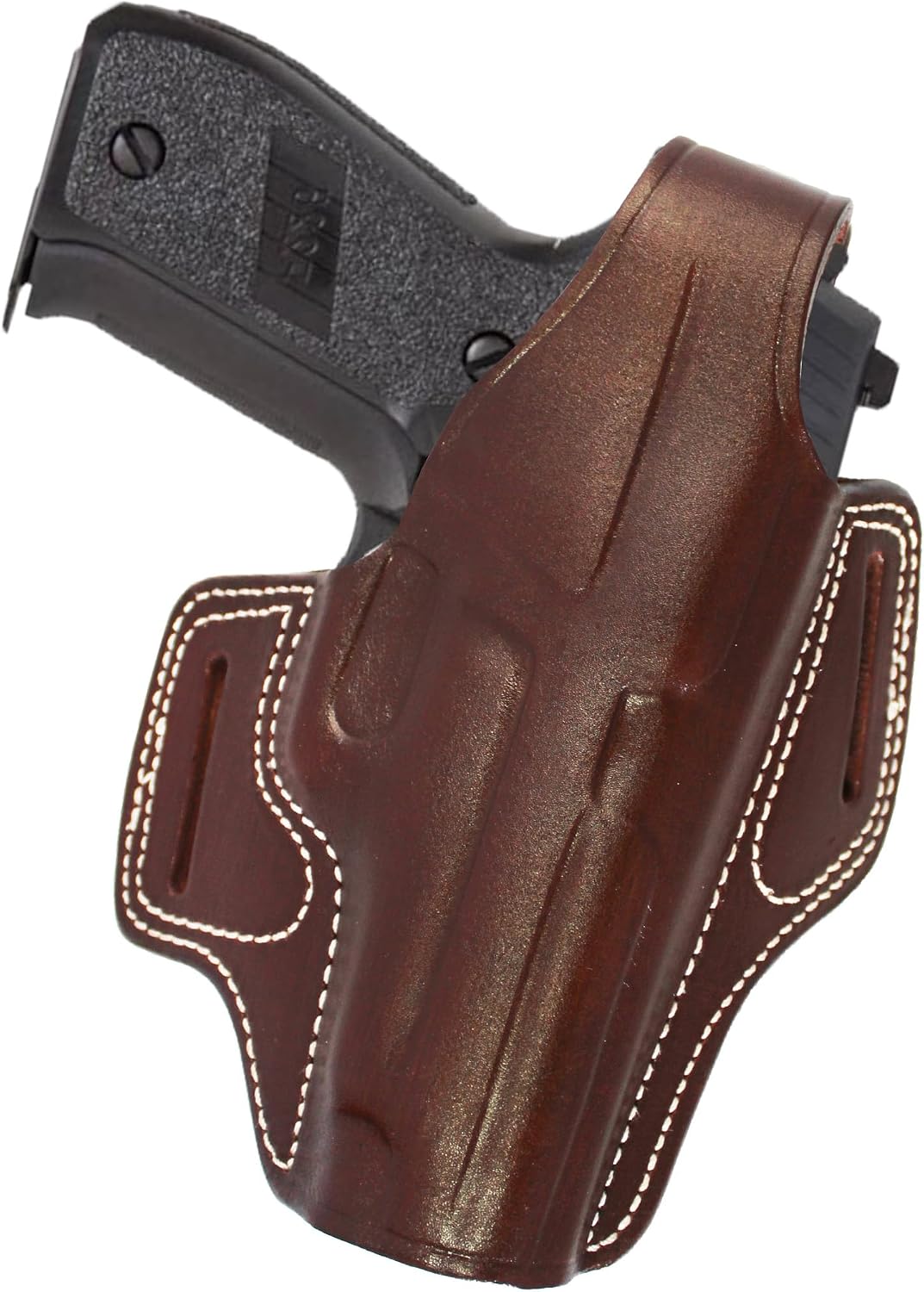 YT HOBBY Handmade Leather OWB Carry Two Slot Thumb Break Gun Holster for Sig P226