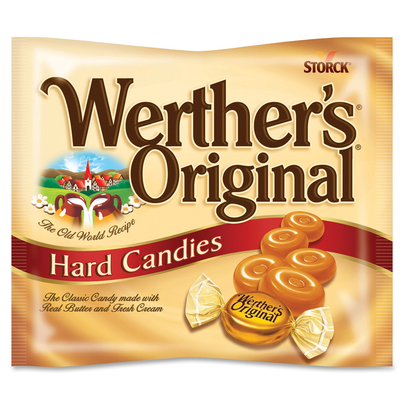 Werther's Original Caramel Coffee Hard Candy - Individually Wrapped Hard Candies for Halloween, Parties, or Snacks - 2.65 oz Bags (Pack of 3)