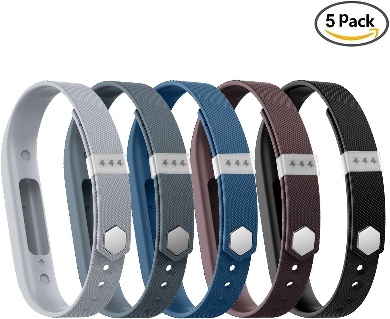 LEEFOX Compatible with Flex 2 band, Adjustable Replacement for Flex 2 Accessory Silicon Wristband w/Fastener Clasp Fitness Strap for Original Flex 2