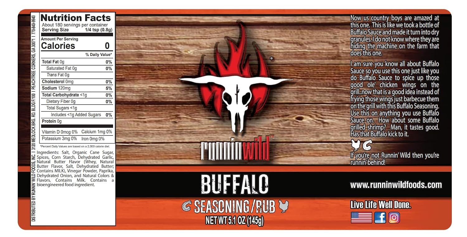 Gourmet Honey BBQ Rub & Seasoning – Delicious Sweet & Smoky Flavor for Pork, Chicken, Ribs & Salmon | Premium BBQ Dry Rub | Runnin’ Wild Foods
