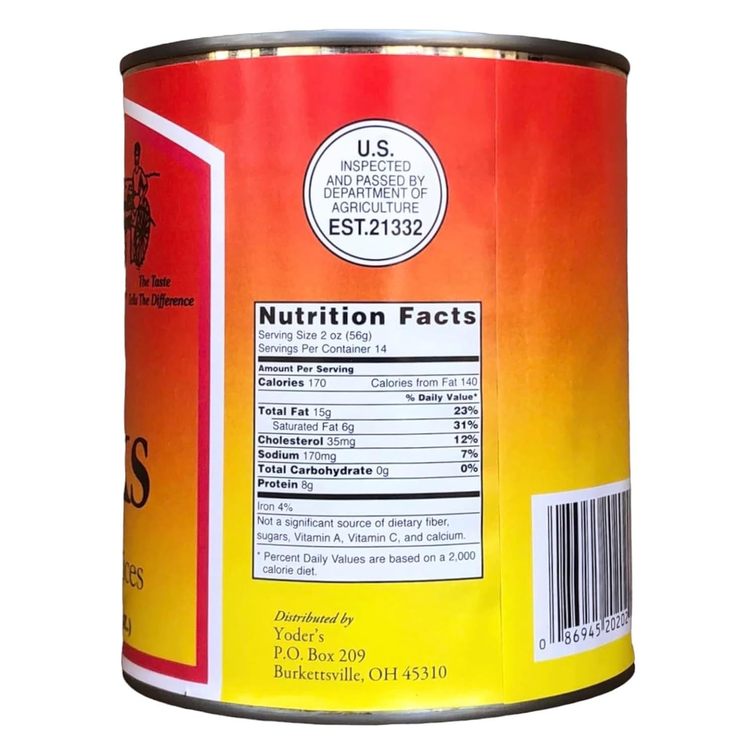 Yoder's Canned Premium Boneless Beef Chunks, 28 Oz(1 lb.12 Oz,1 can)