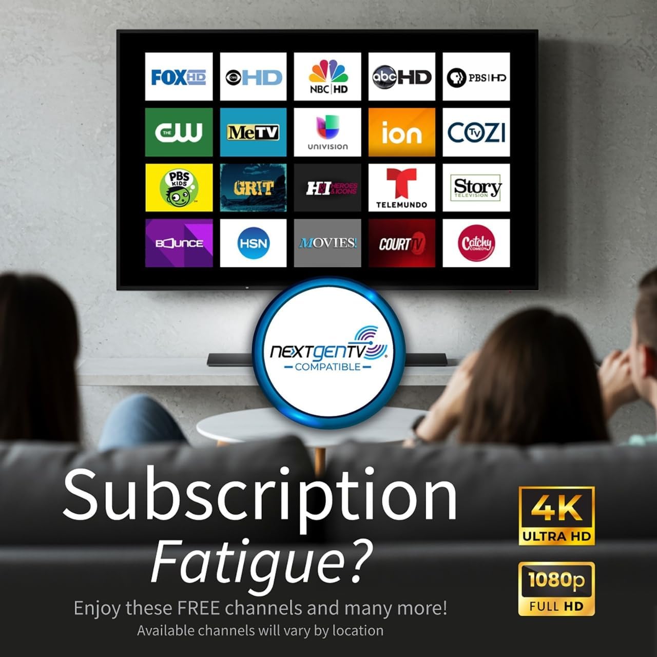 Antennas Direct ClearStream 2V Indoor Outdoor TV Antenna UHF VHF Multi-Directional, 60+ Mile Range, 4K 8K UHD, NEXTGEN TV – w/Reflector, 20-inch Mast