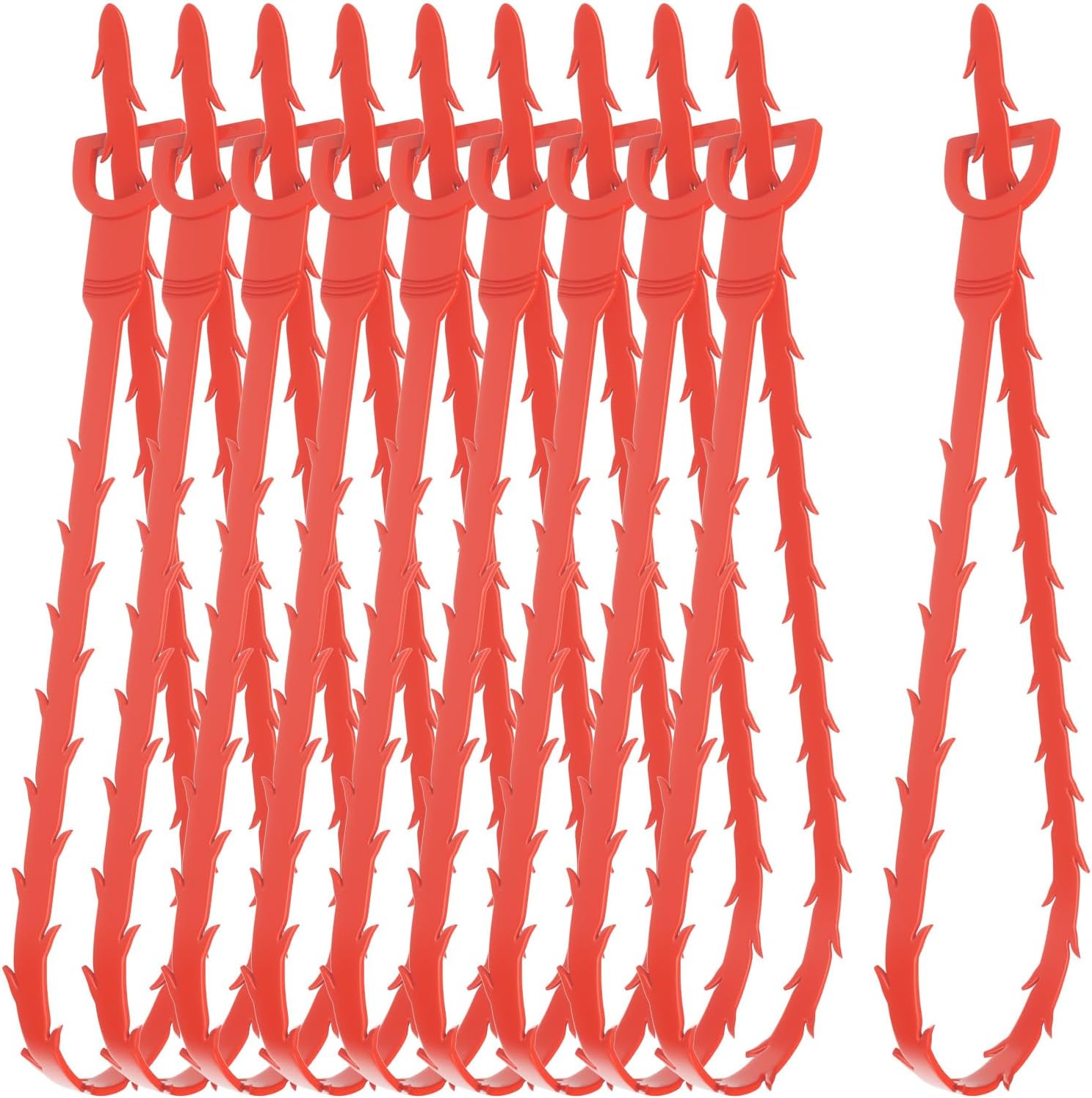 25ft Drain Auger Heavy Duty, Professional Plumbing Snake with Drill Adapter, Manual & Powered Clog Remover for Kitchen, Bathroom, Shower Sink & Bathtub, Flexible Pipe Snake Cleaner with Gloves