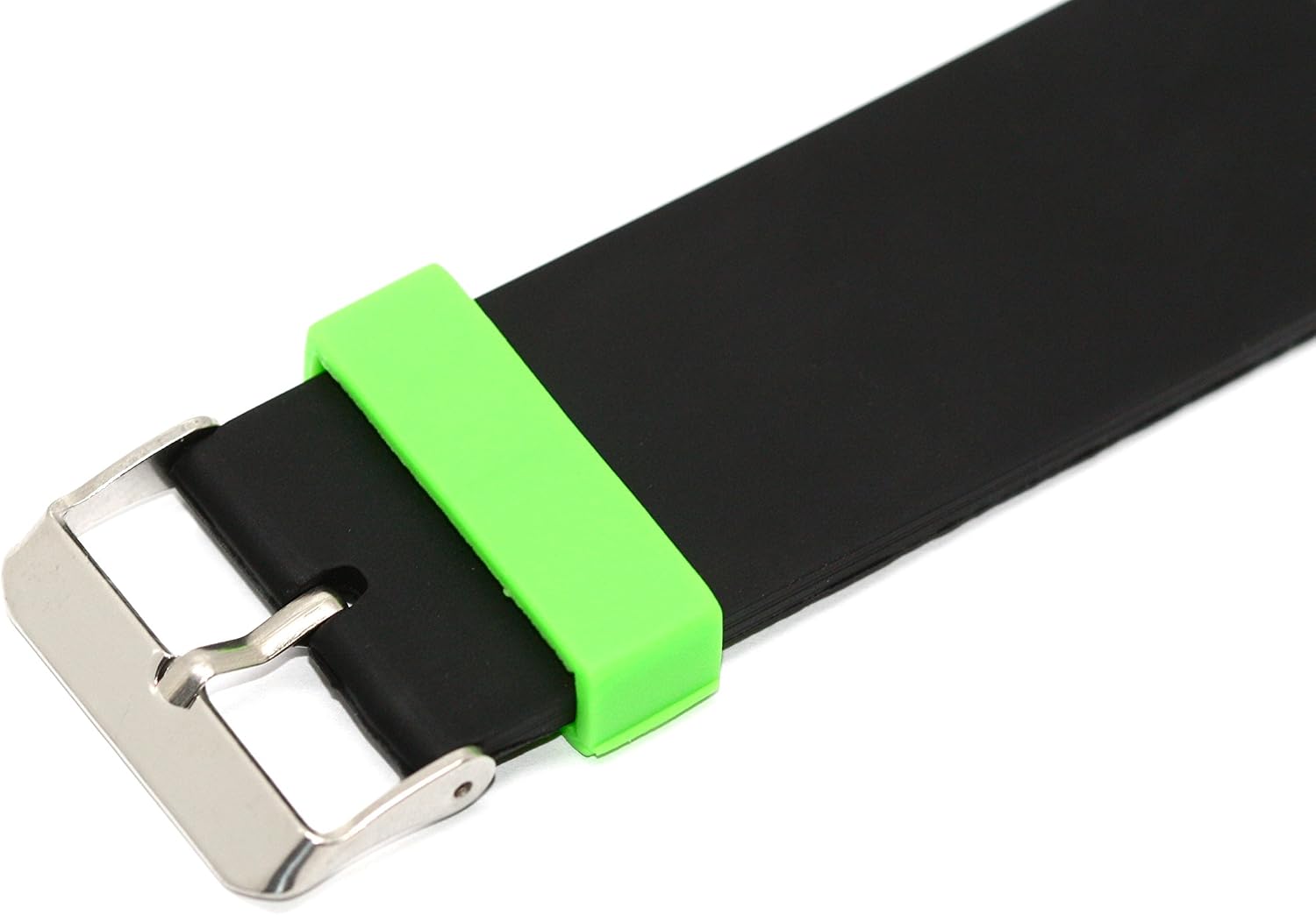 26MM Black Green Rubber Sport Diver Waterproof Watch Band Strap FIT Invicta