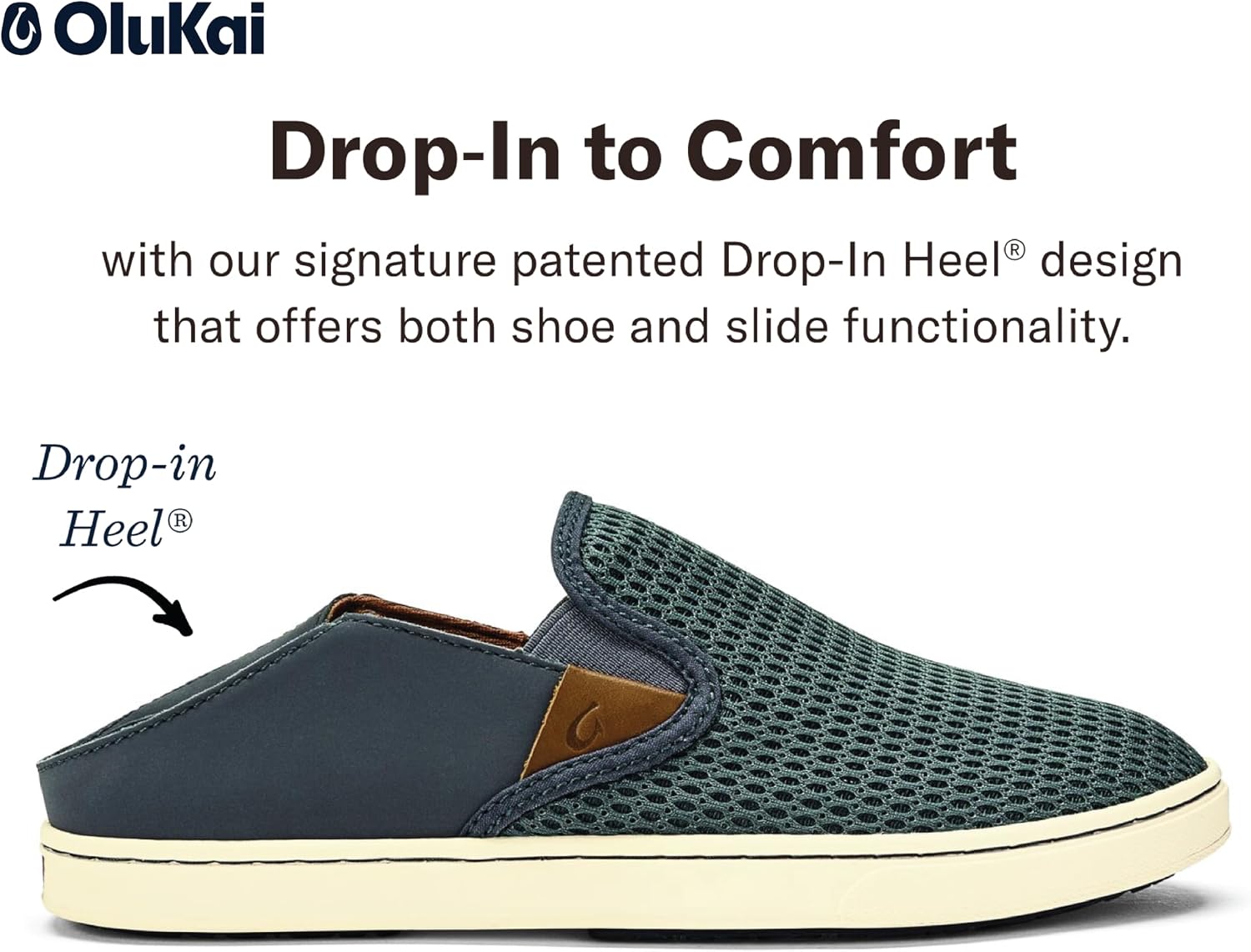 OluKai Pehuea Women's Slip On Sneakers, Casual Everyday Shoes