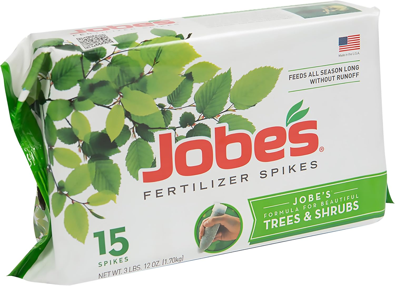 Jobe’s Slow Release Tree and Shrub Fertilizer Spikes, Easy Plant Care for Oak, Maple, Dogwood, Boxwood, and Many More Acid Loving Trees and Shrubs, 9 Count