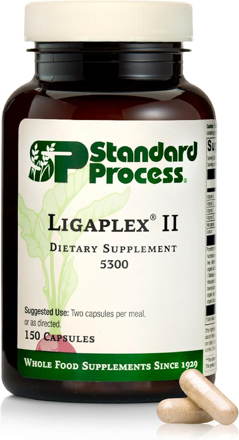 Standard Process Ligaplex II - Joint & Bone Support - Manganese Supplement with Vitamin B12